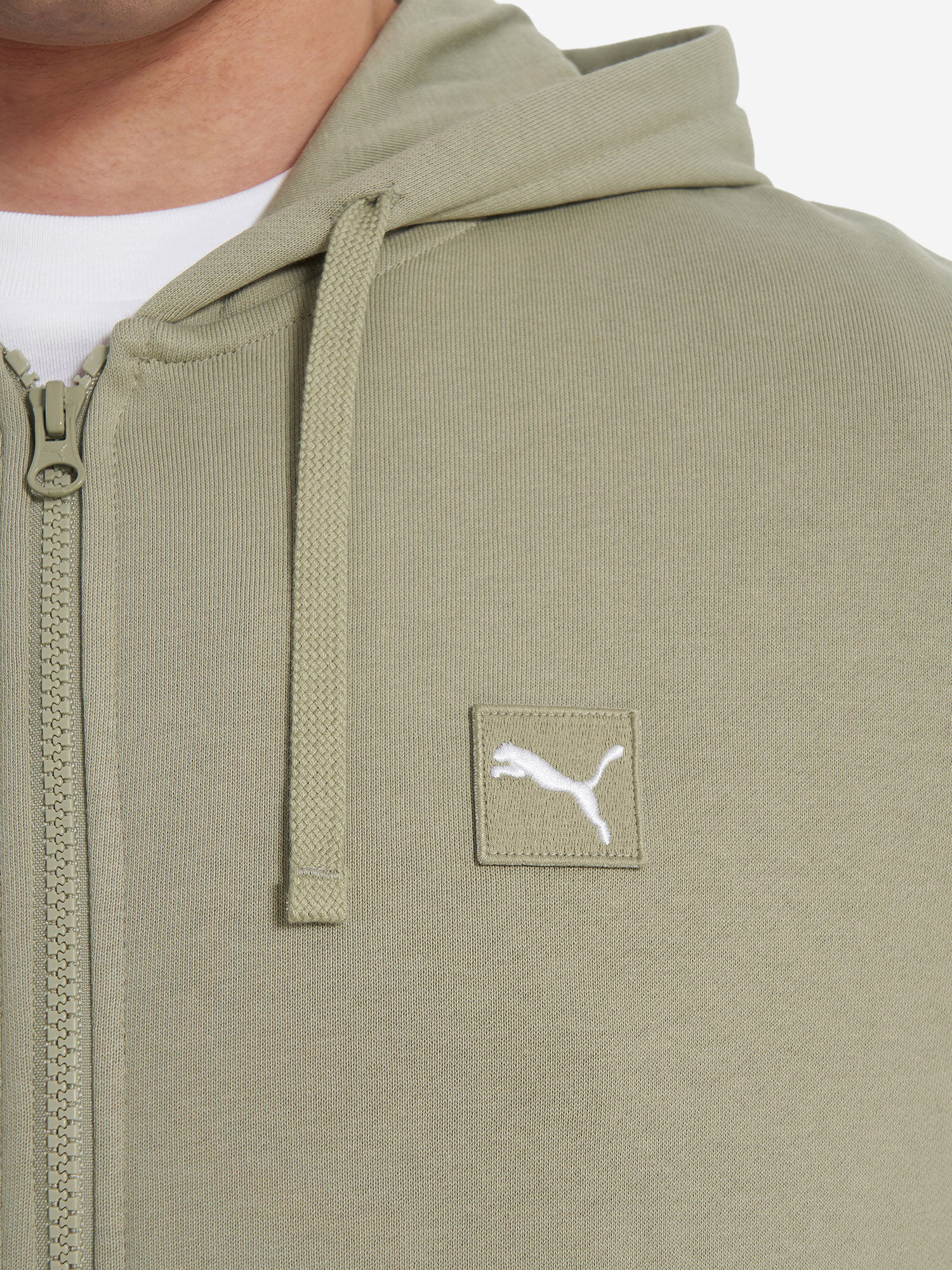 фото Толстовка мужская puma ess elevated, зеленый