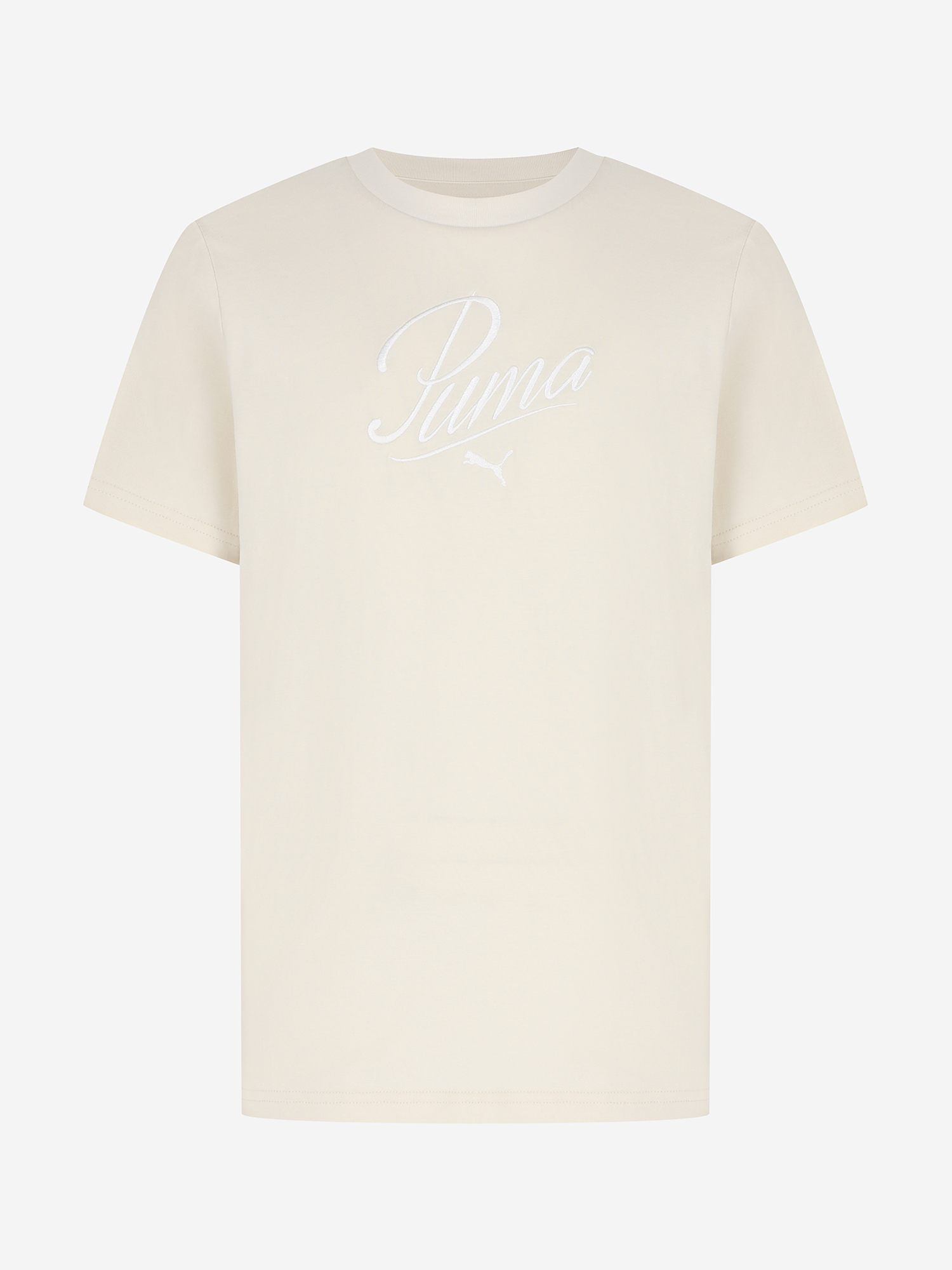 фото Футболка для девочек puma script, бежевый