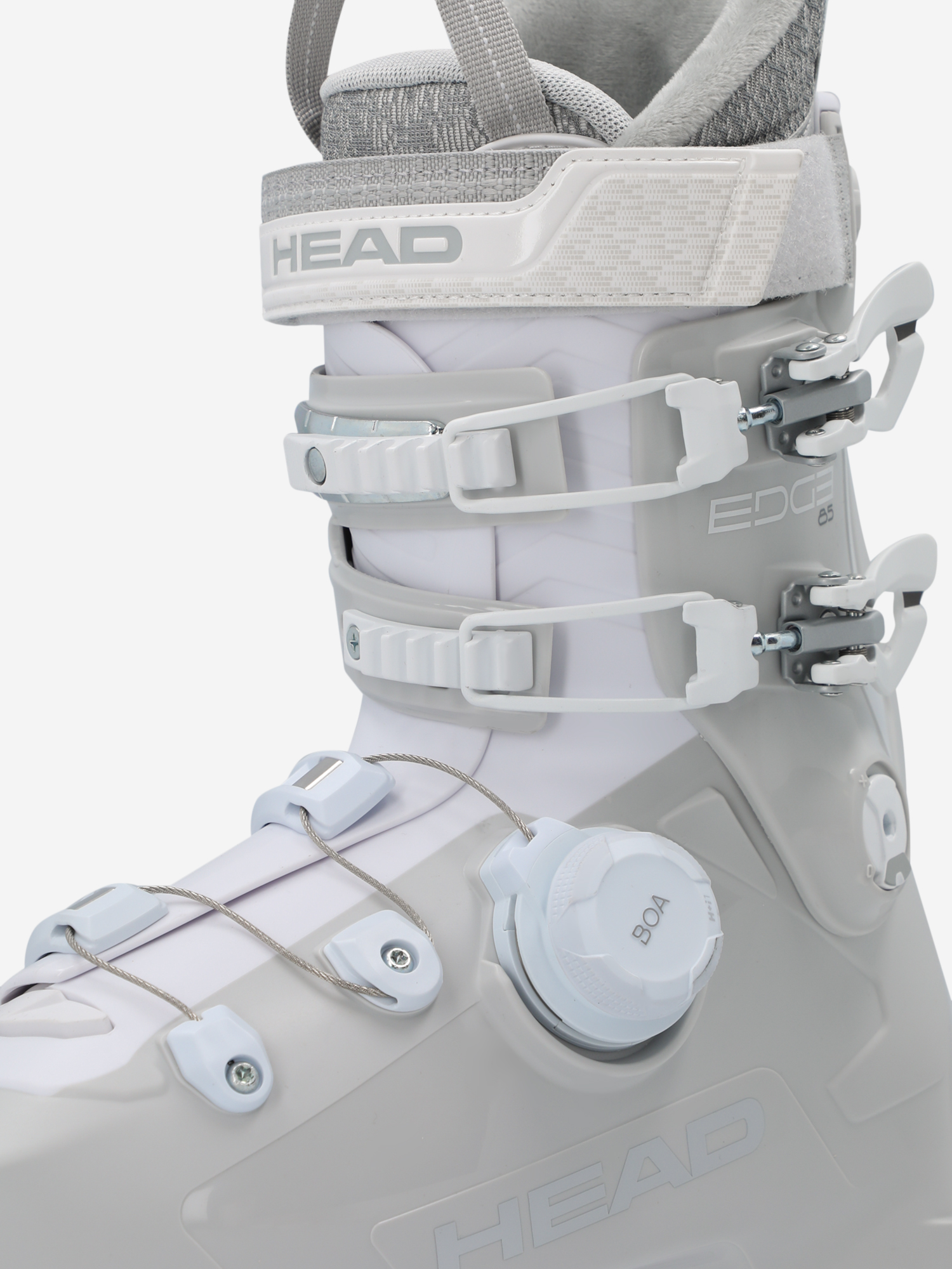 фото Ботинки горнолыжные женские head edge 85 w hv boa, серый