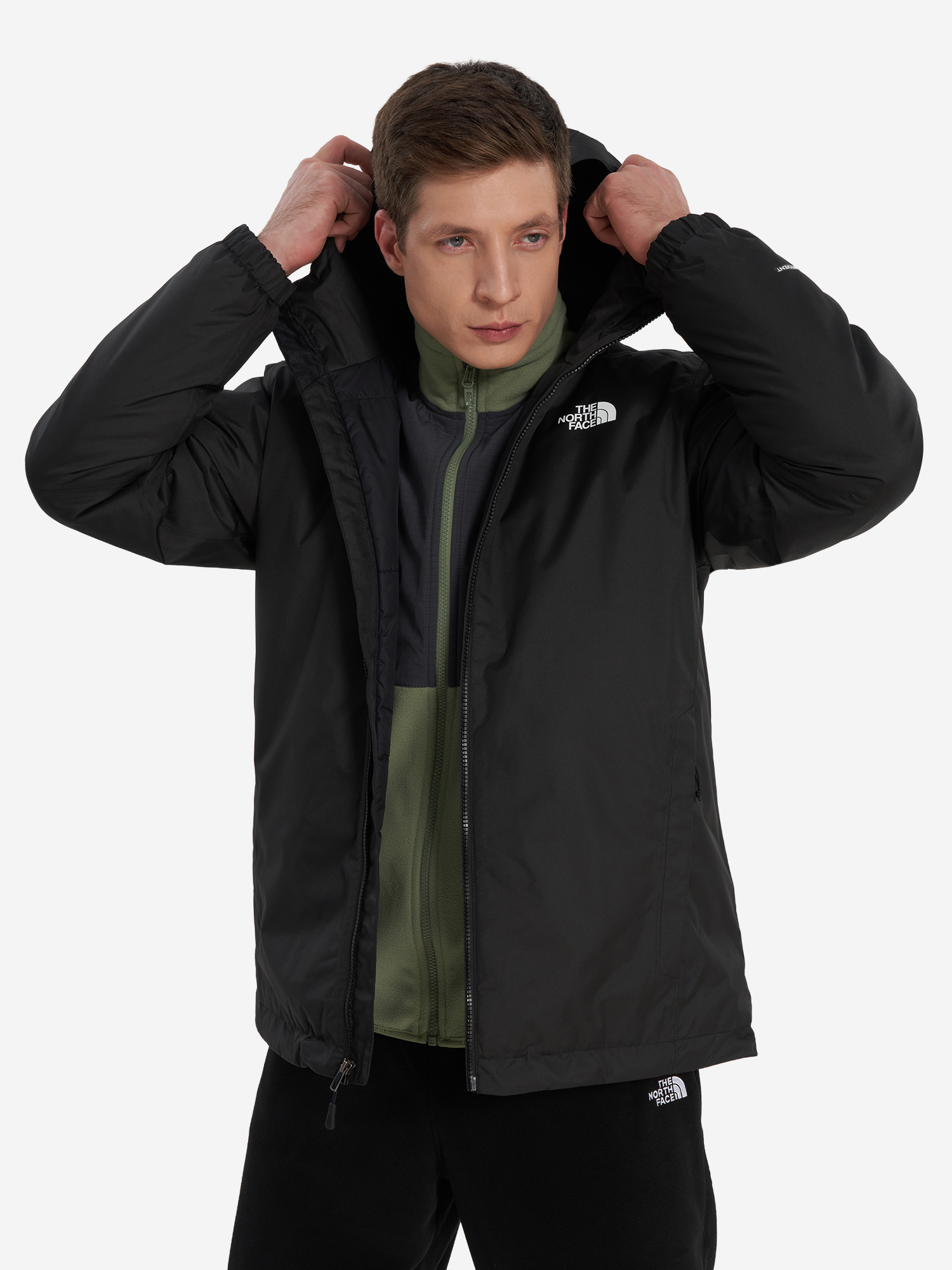 фото Куртка утепленная мужская the north face quest insulated, черный