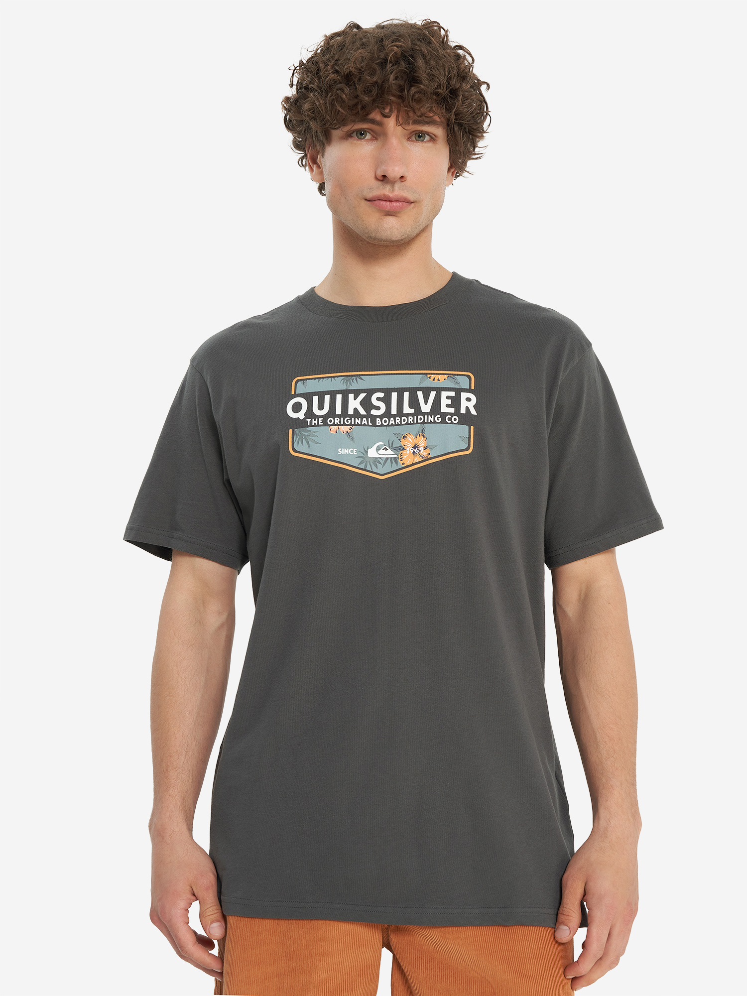 фото Футболка мужская quiksilver ultimate classic, серый