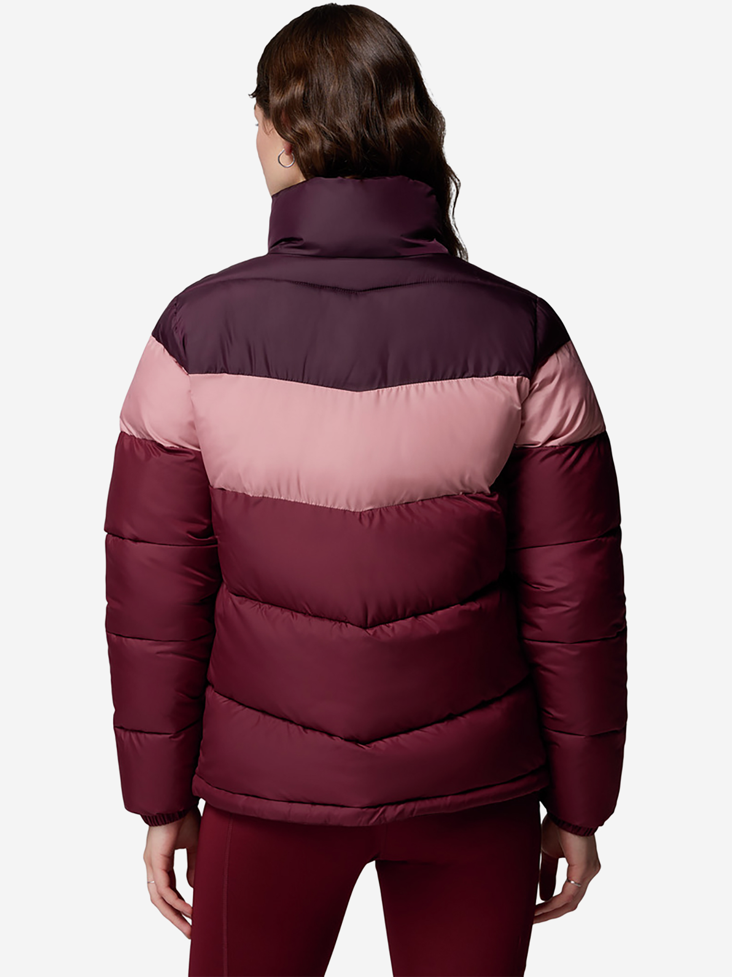 фото Куртка утепленная женская columbia puffect ii colorblock jacket, красный