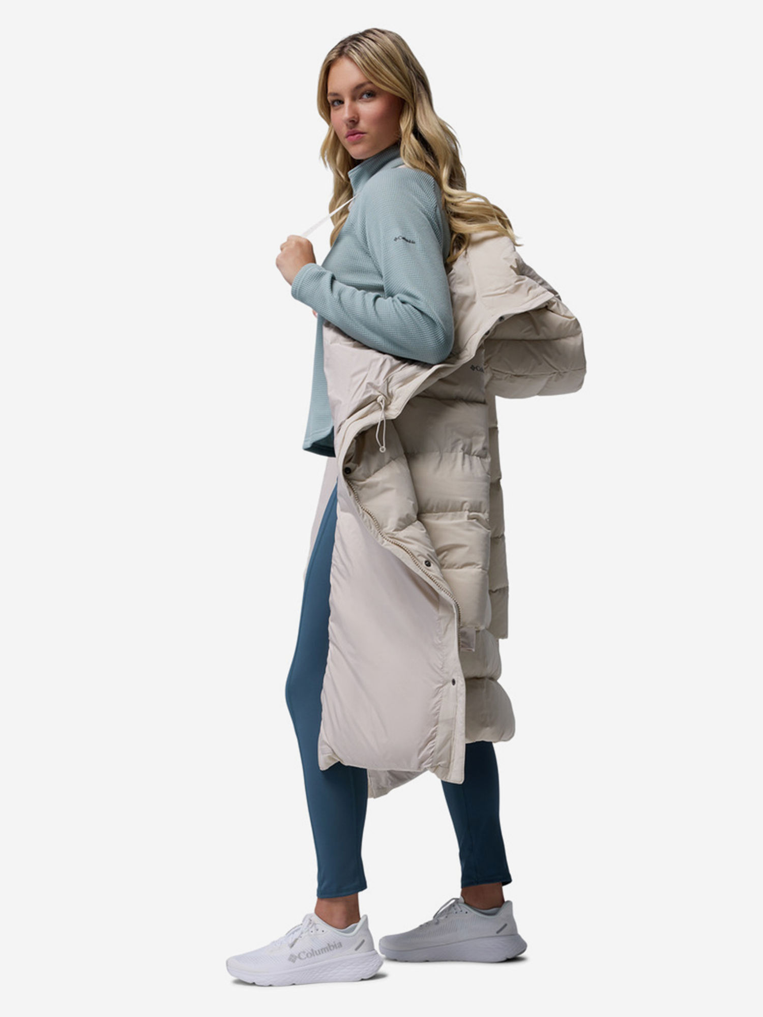 фото Пуховик женский columbia amaze puff, бежевый