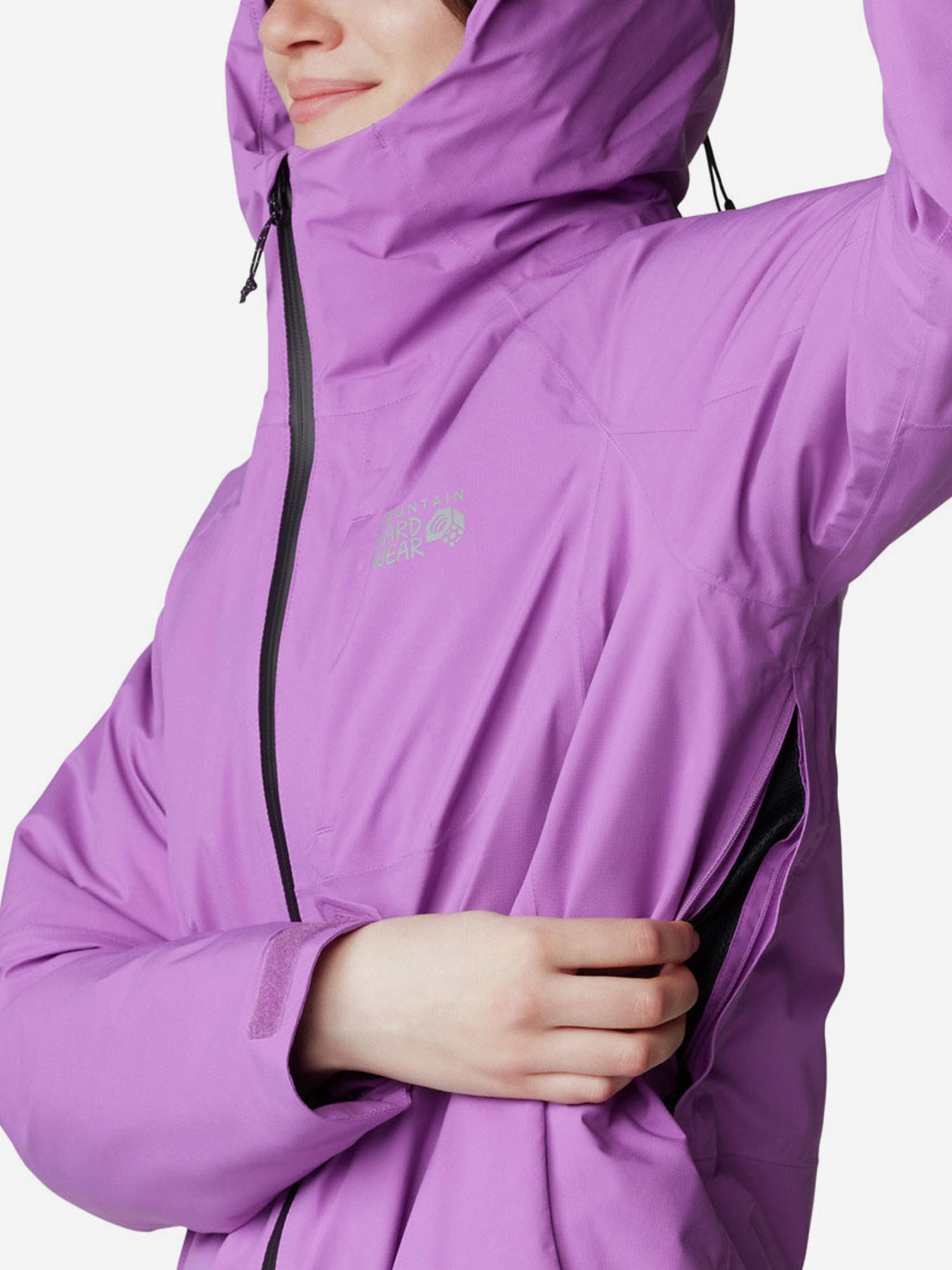 фото Куртка утепленная женская mountain hardwear stretch ozonic, фиолетовый