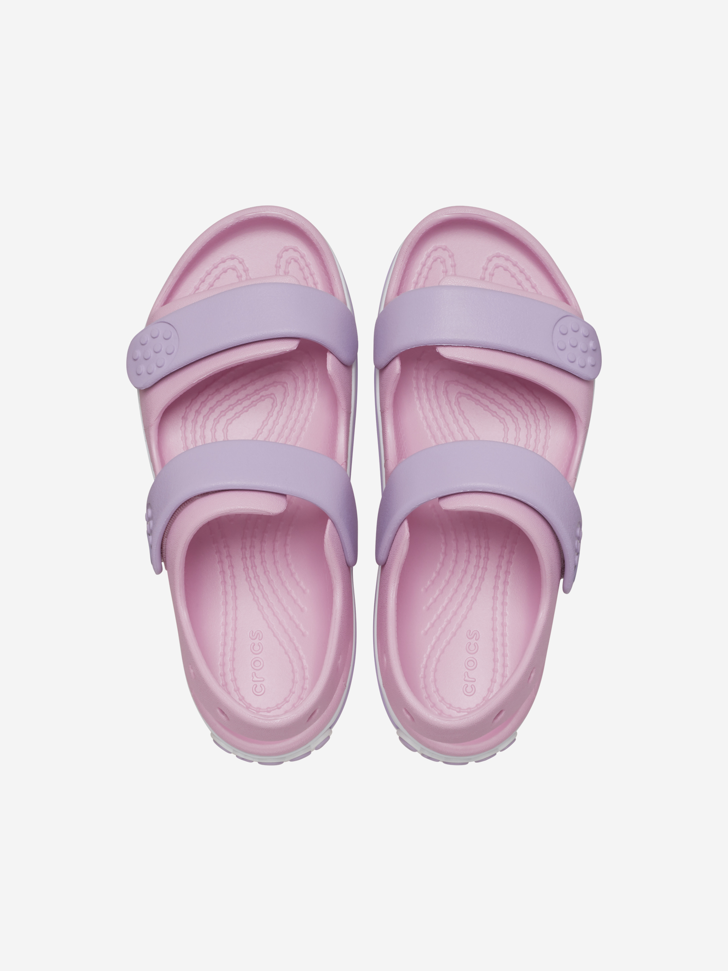 фото Сандалии для девочек crocs crocband cruiser sandal t, розовый