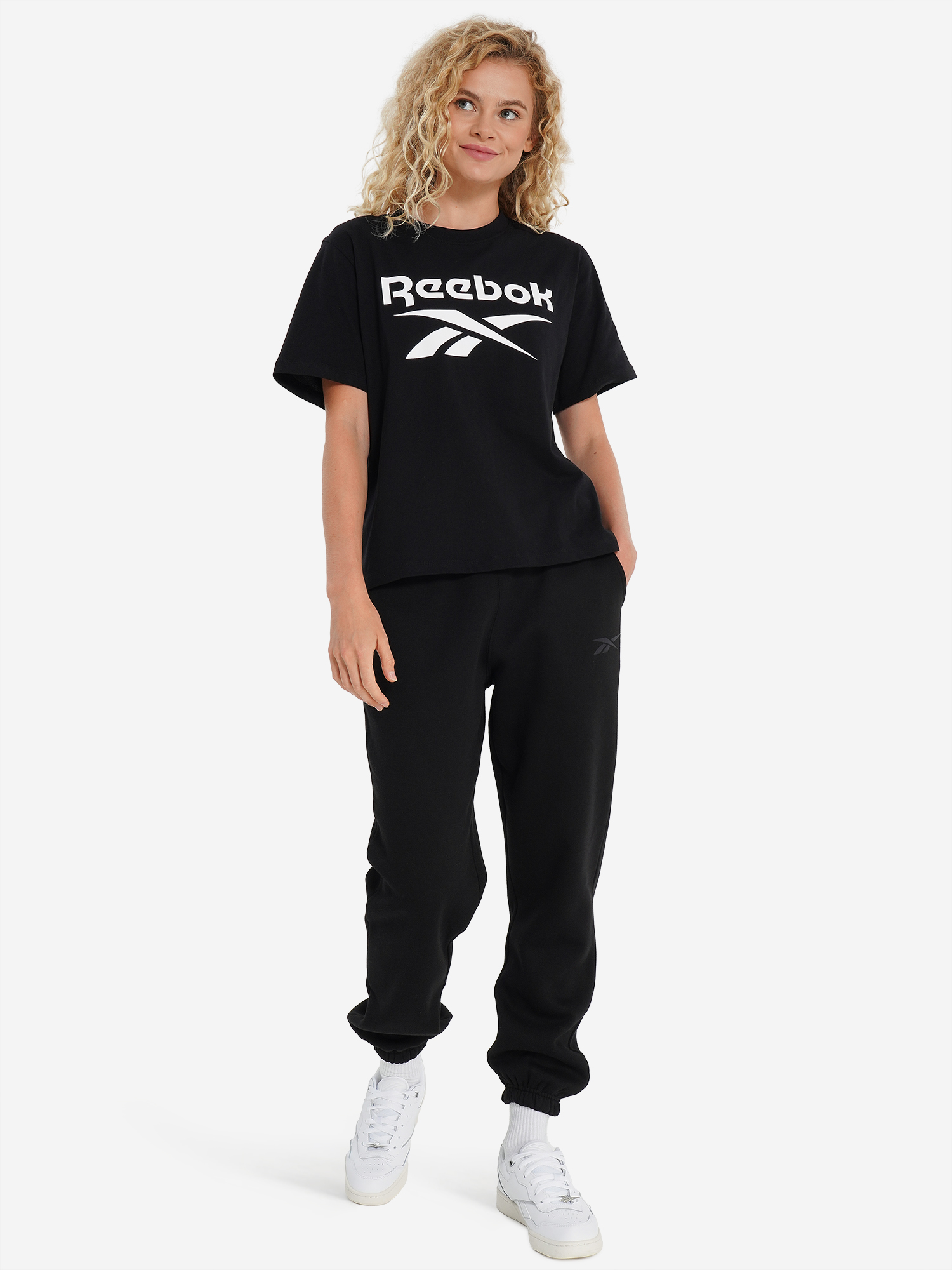 фото Футболка женская reebok nova, черный