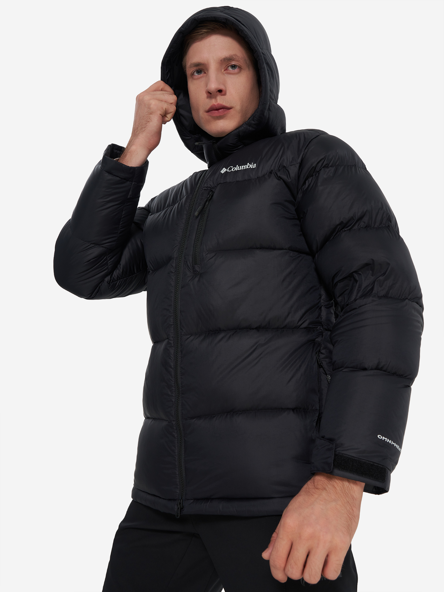 фото Пуховик мужской columbia cloudview down hooded jacket, черный