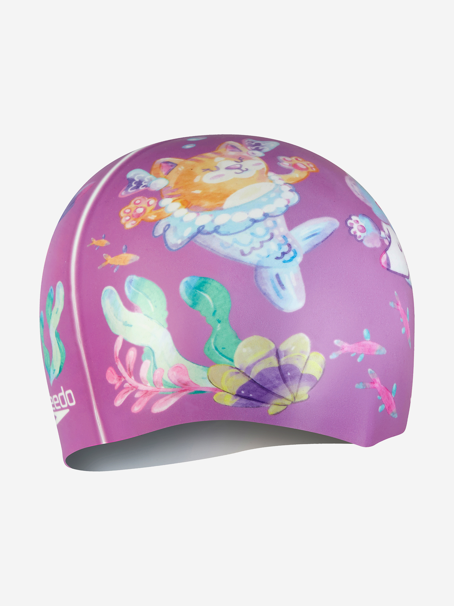 фото Шапочка для плавания детская speedo digital printed, розовый