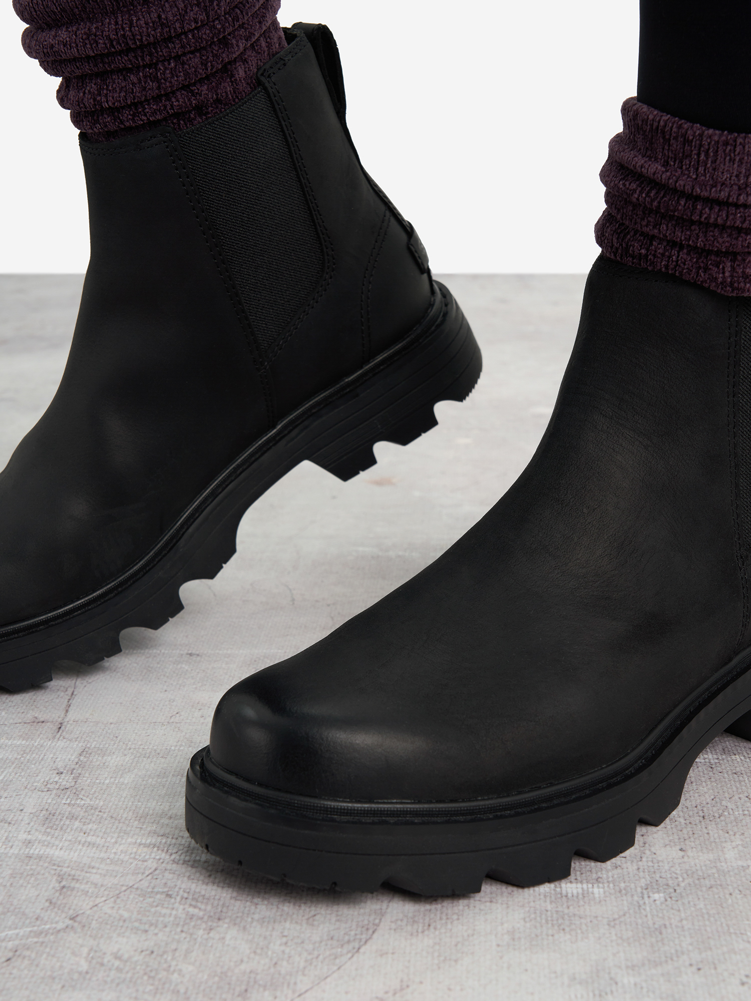 фото Ботинки женские sorel revel rd™ chelsea wp, черный
