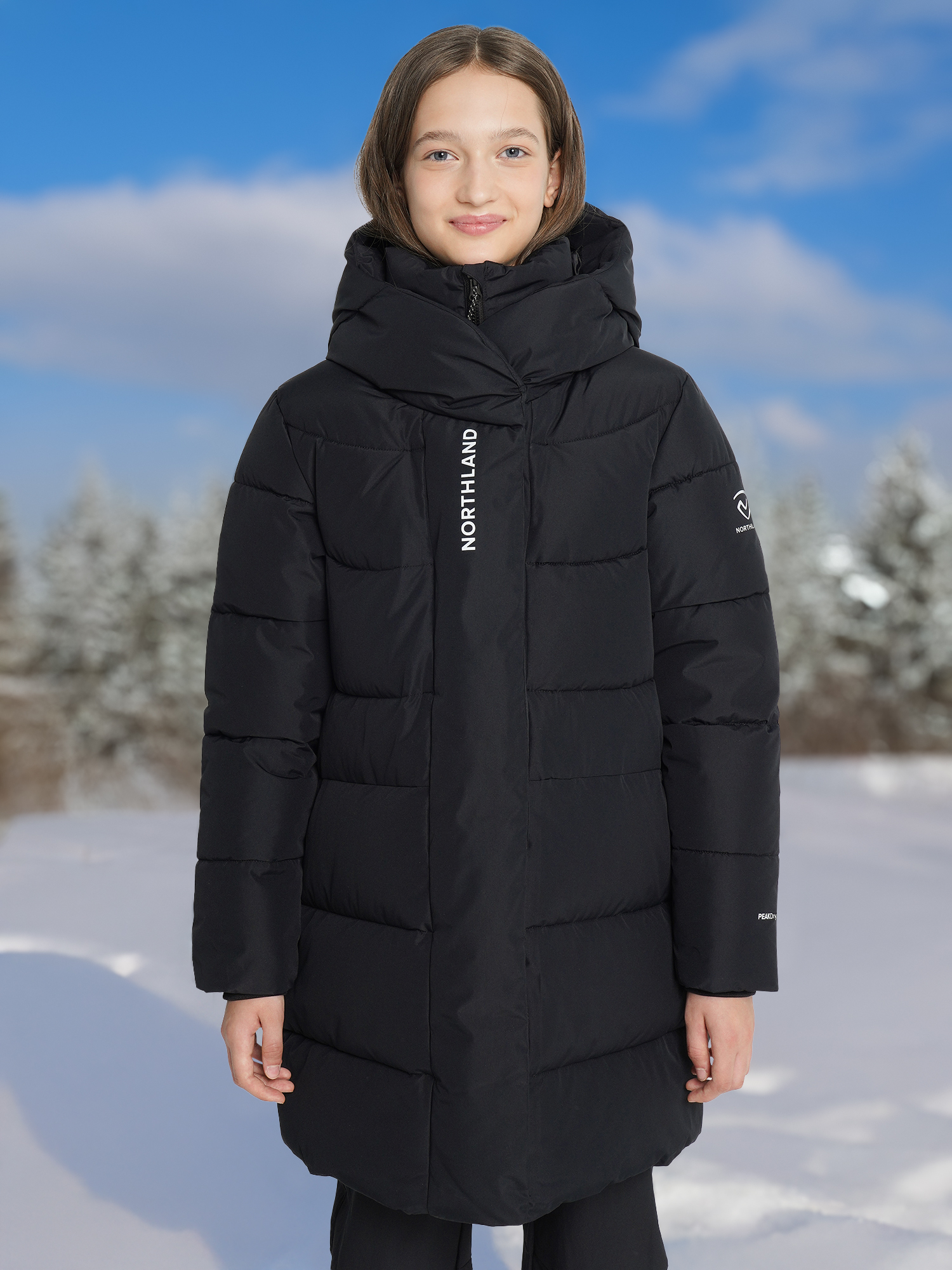 Пуховик для девочек Northland, Черный
Пуховик для девочек Northland, Черный