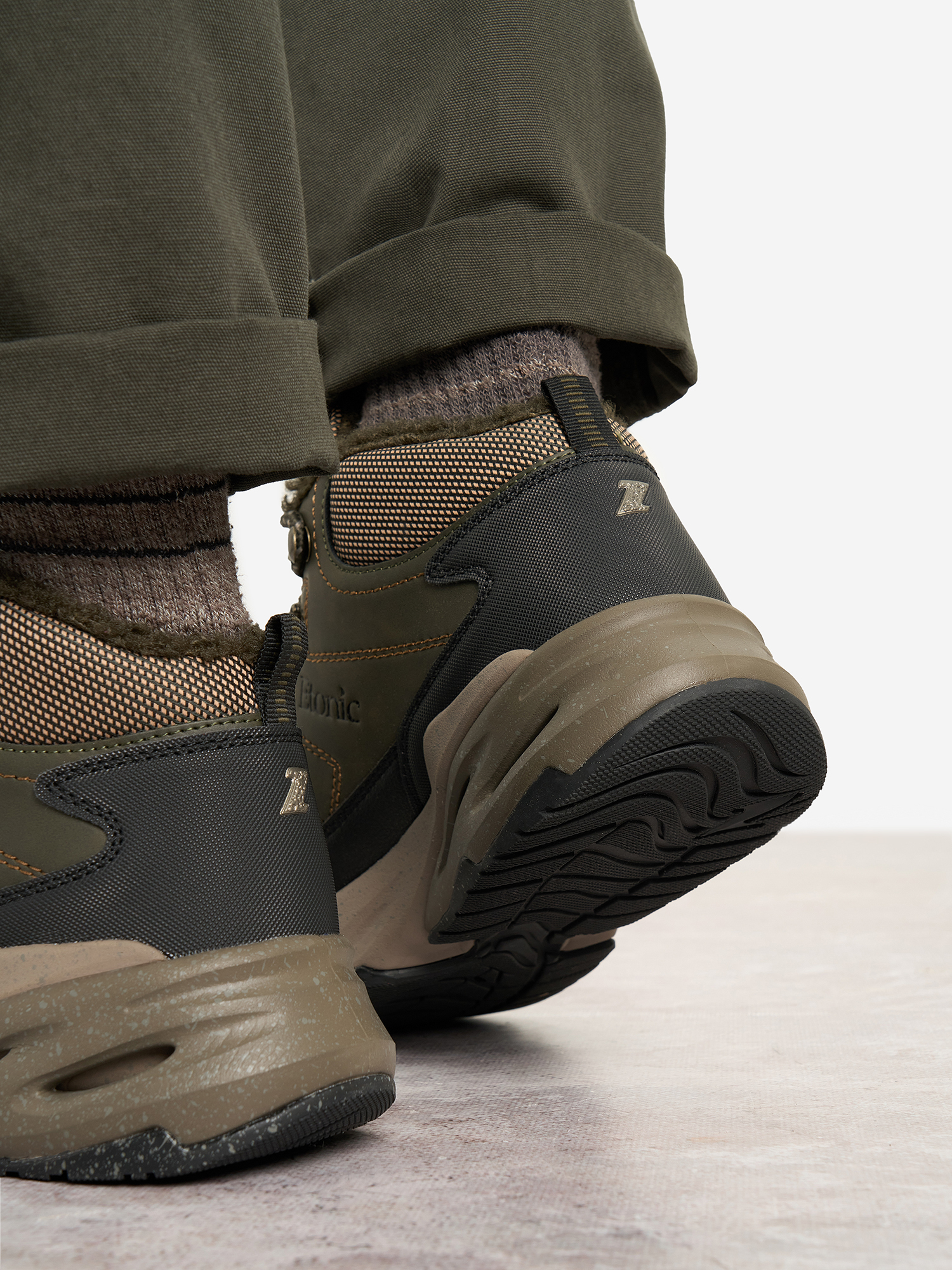фото Кроссовки утепленные мужские etonic storm, коричневый