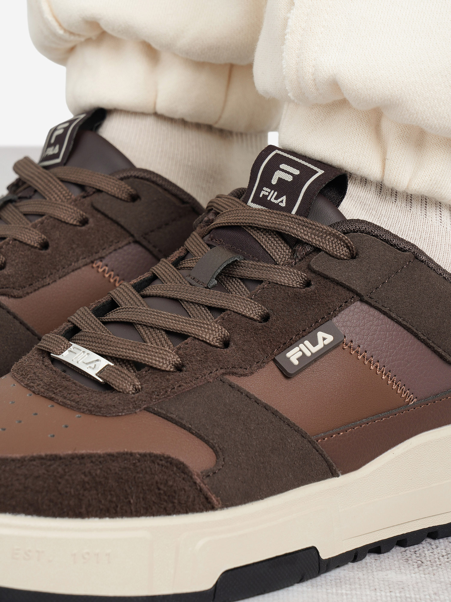 фото Кеды женские fila fx-1000 low, коричневый