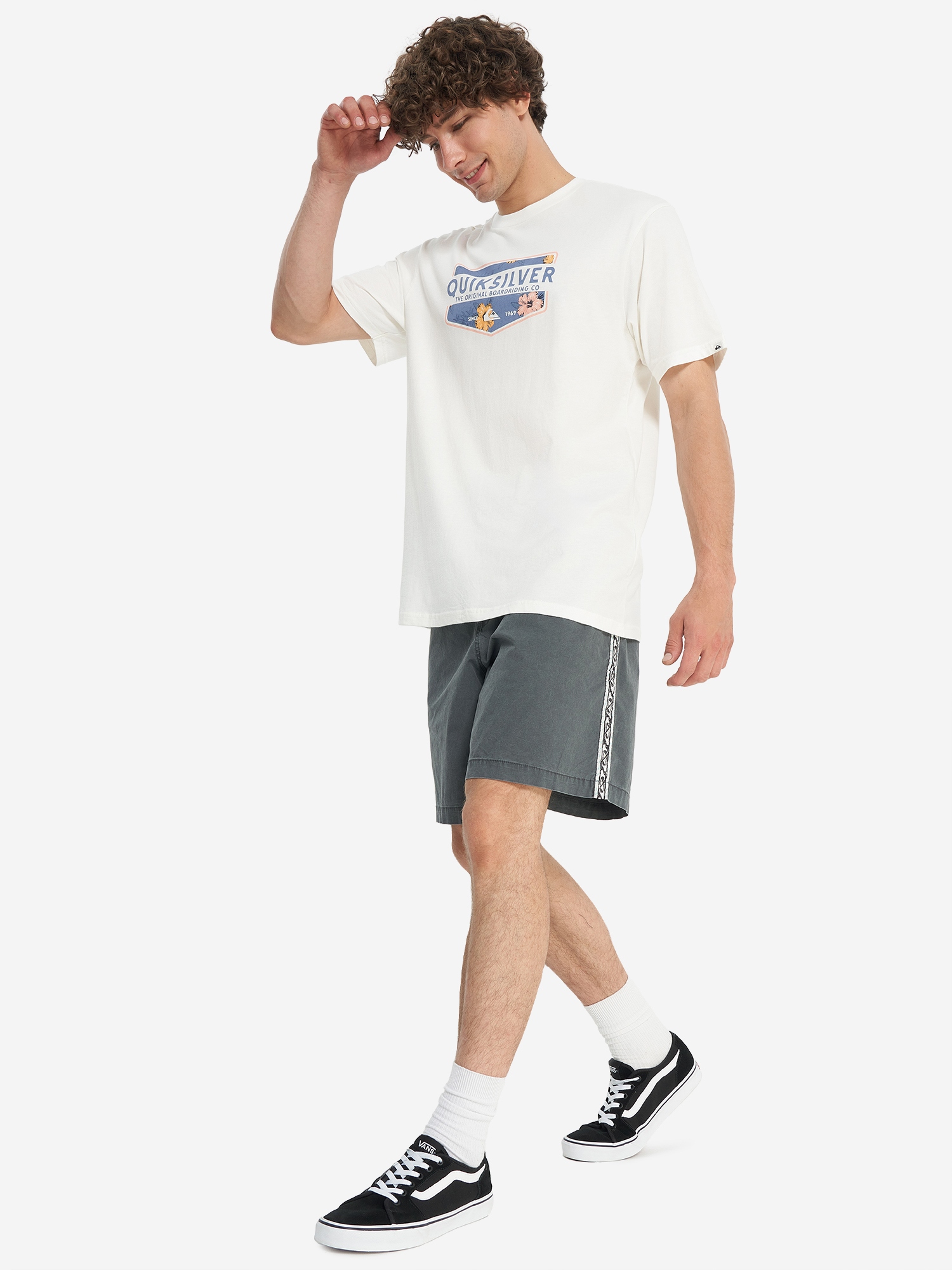 фото Футболка мужская quiksilver ultimate classic, белый