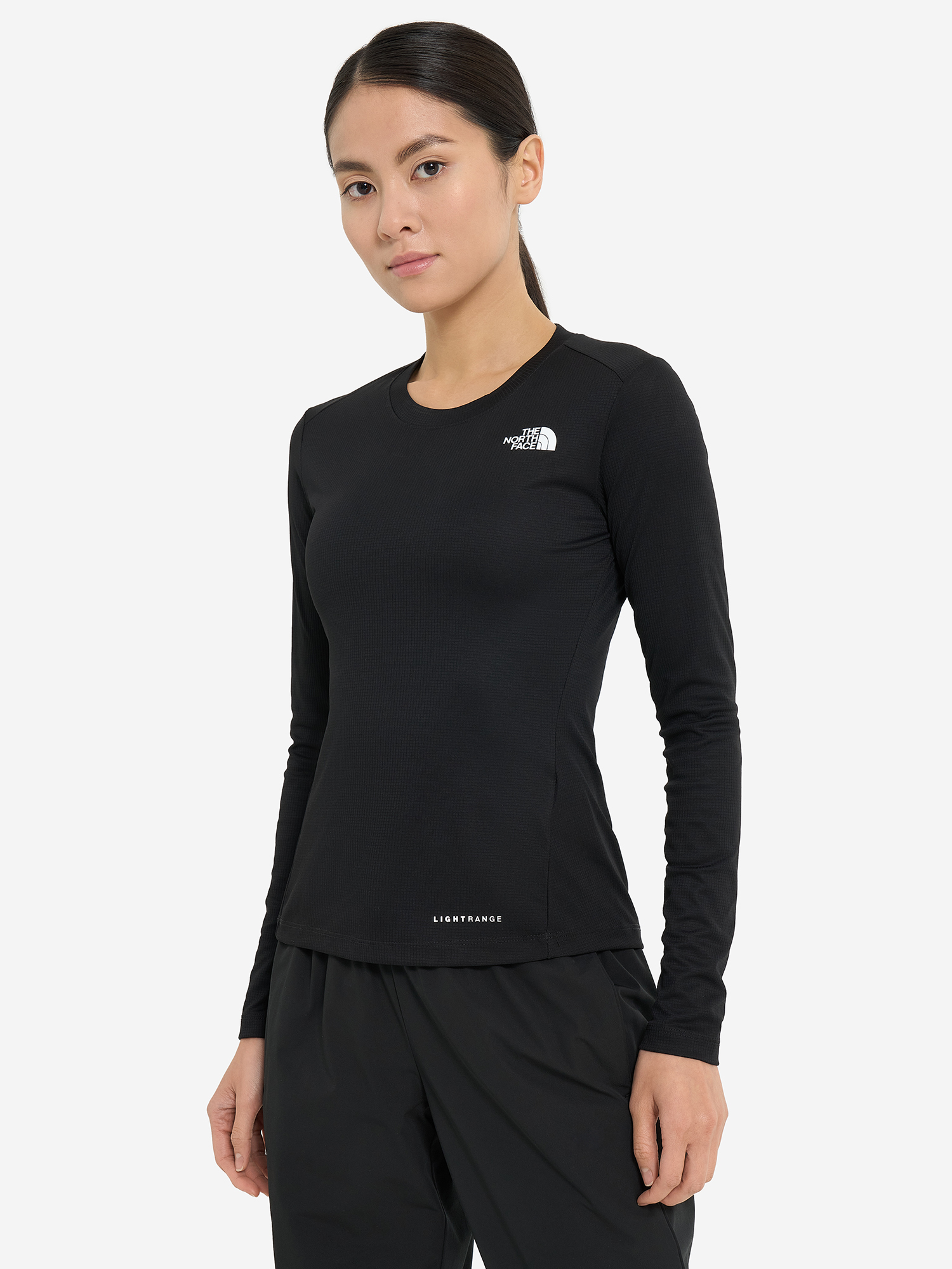 фото Лонгслив женский the north face shadow, черный