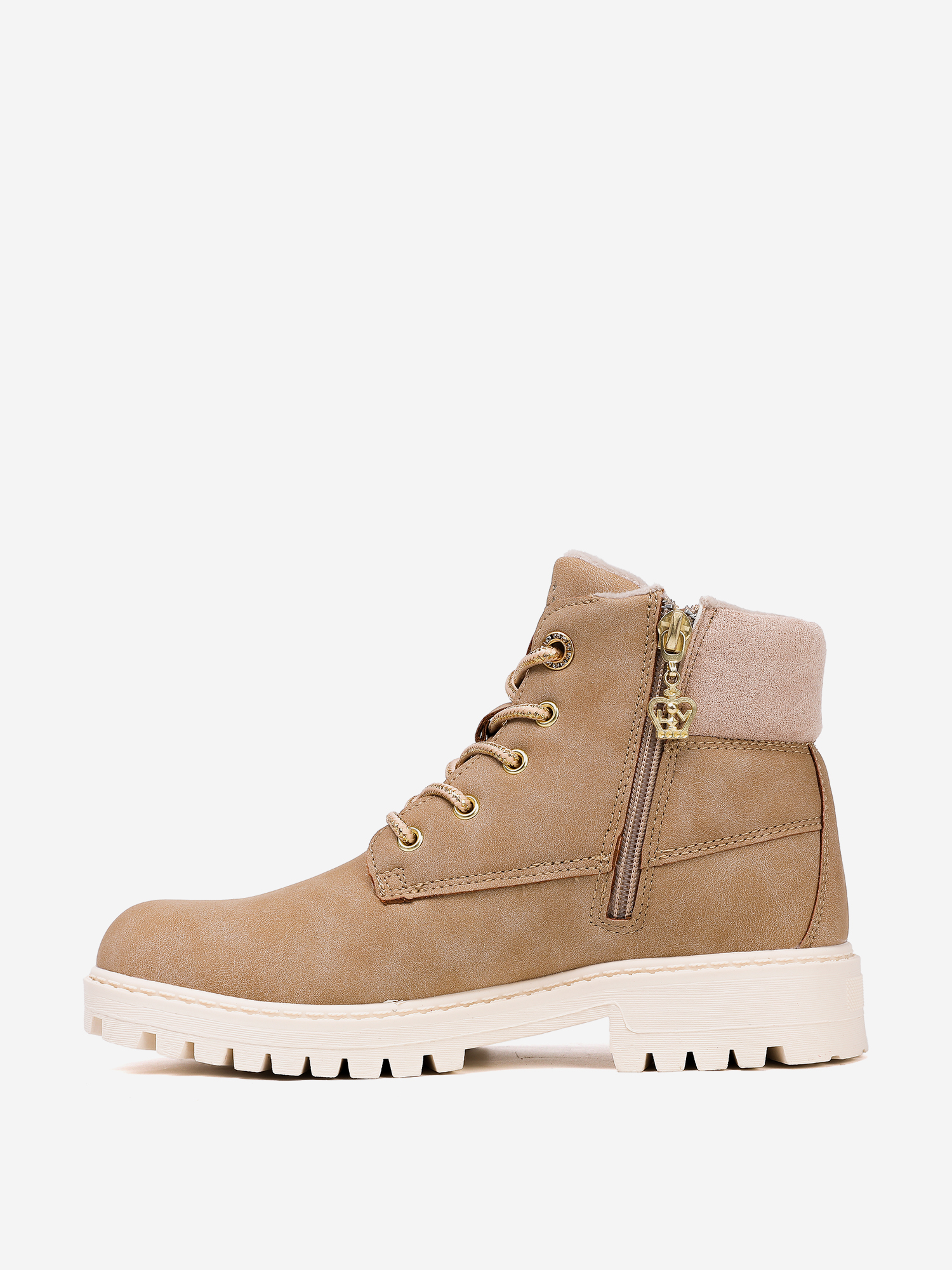 фото Ботинки утепленные для девочек etonic aspen vintage, бежевый