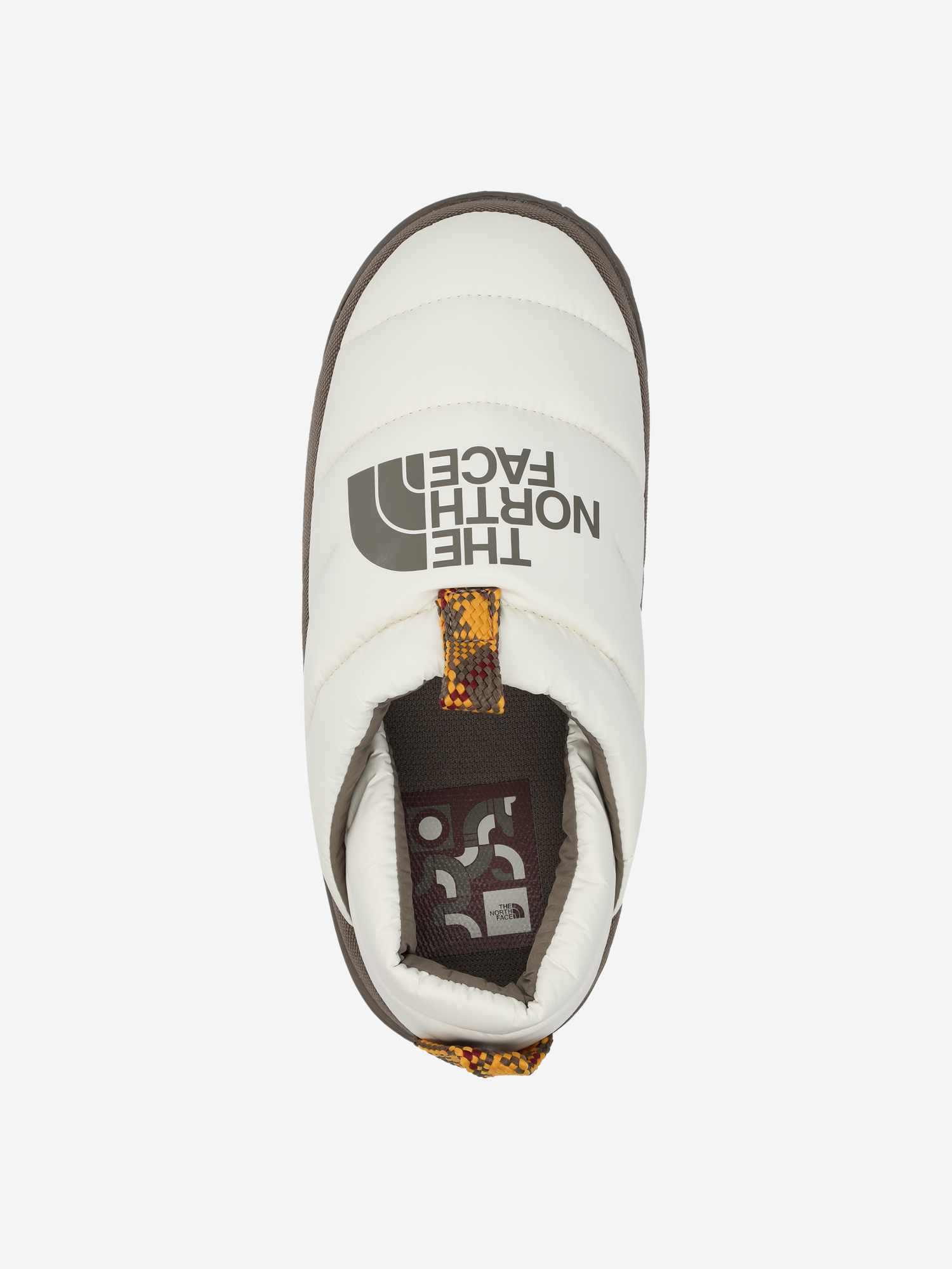фото Слипоны утепленные женские the north face nuptse mule, бежевый