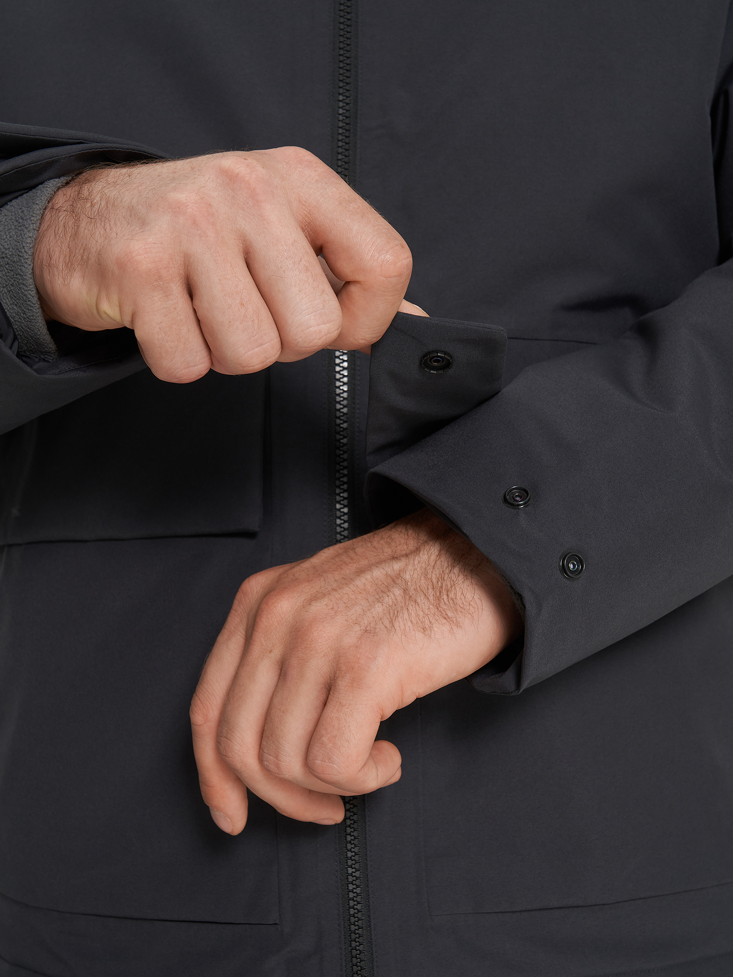 фото Куртка утепленная мужская jack wolfskin tempeltor, серый