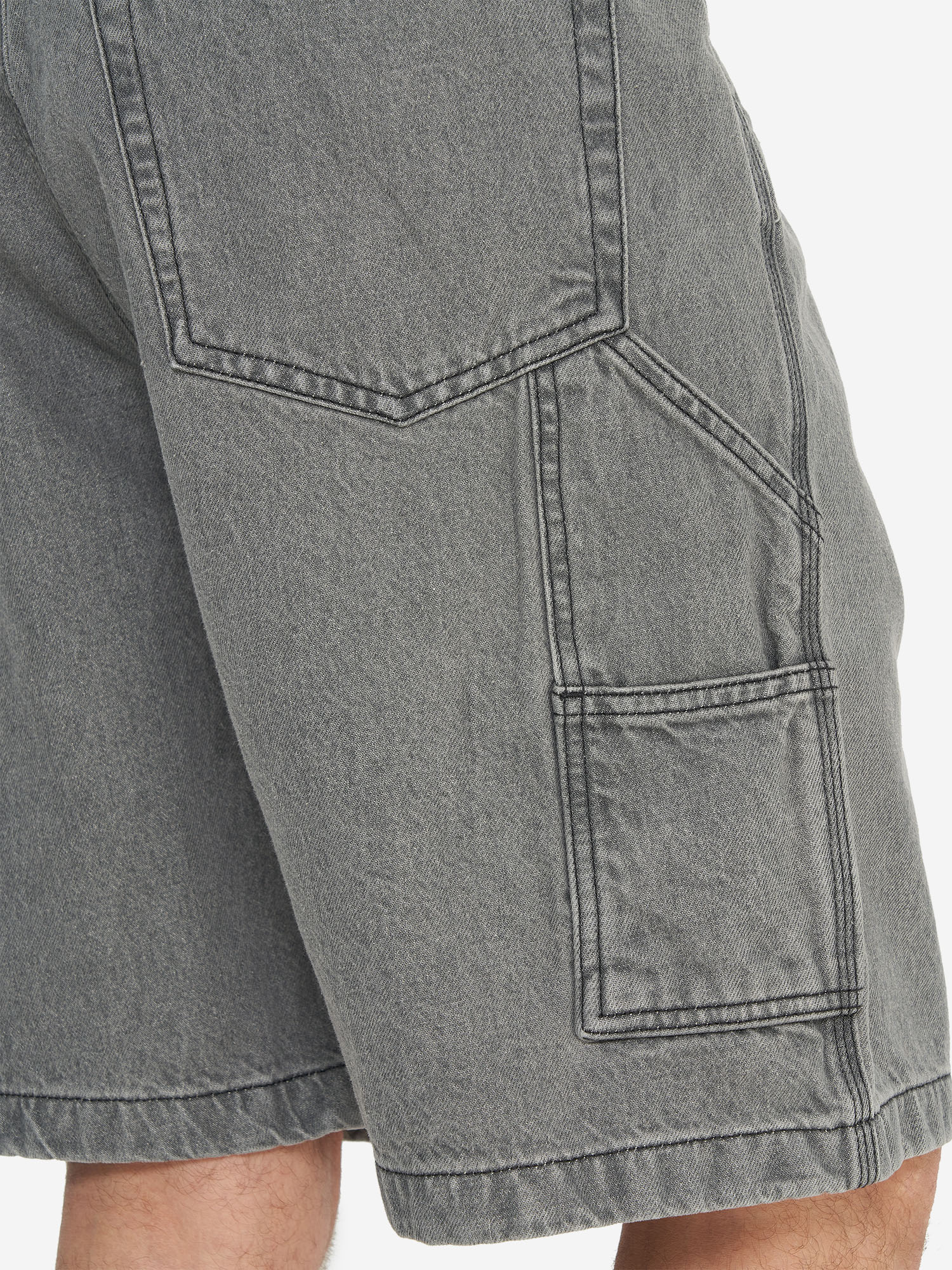 фото Шорты мужские оверсайз dc shoes carpenter baggy, серый