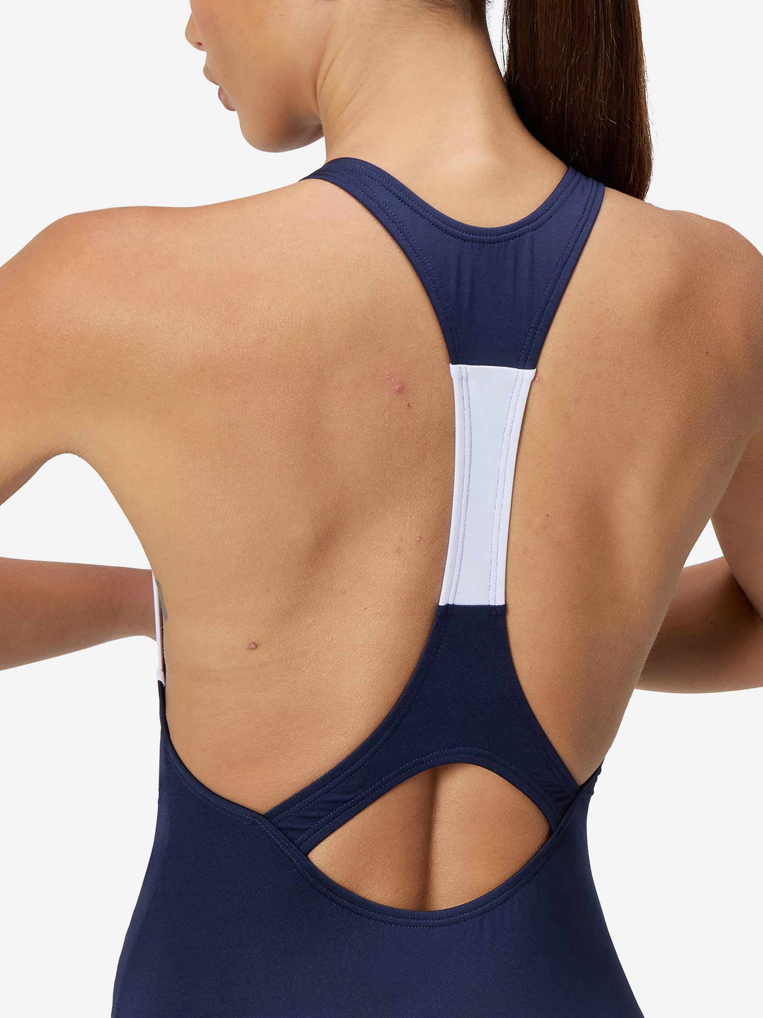 фото Купальник слитный женский speedo racerback, синий