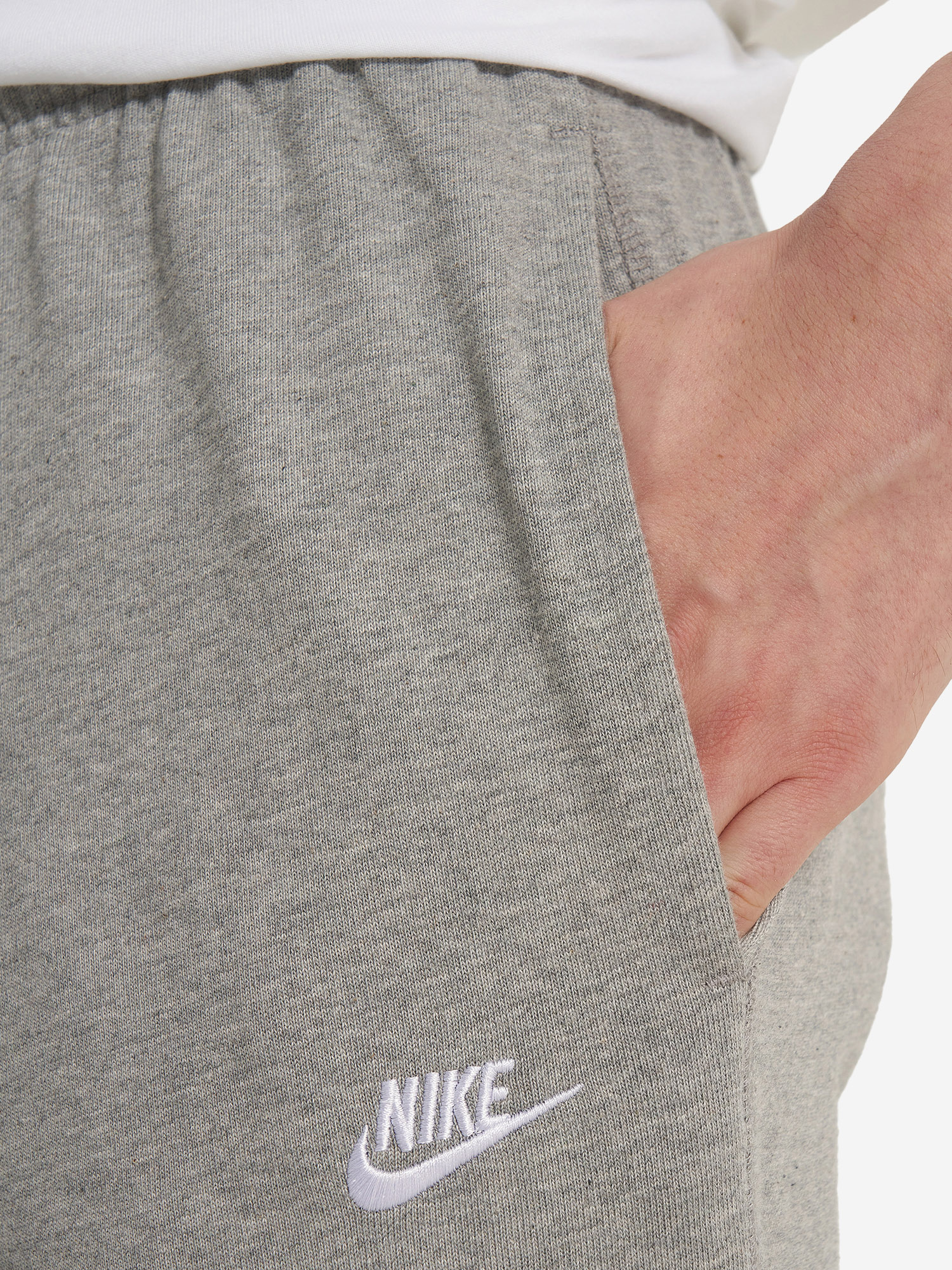 фото Брюки мужские nike nk club, серый