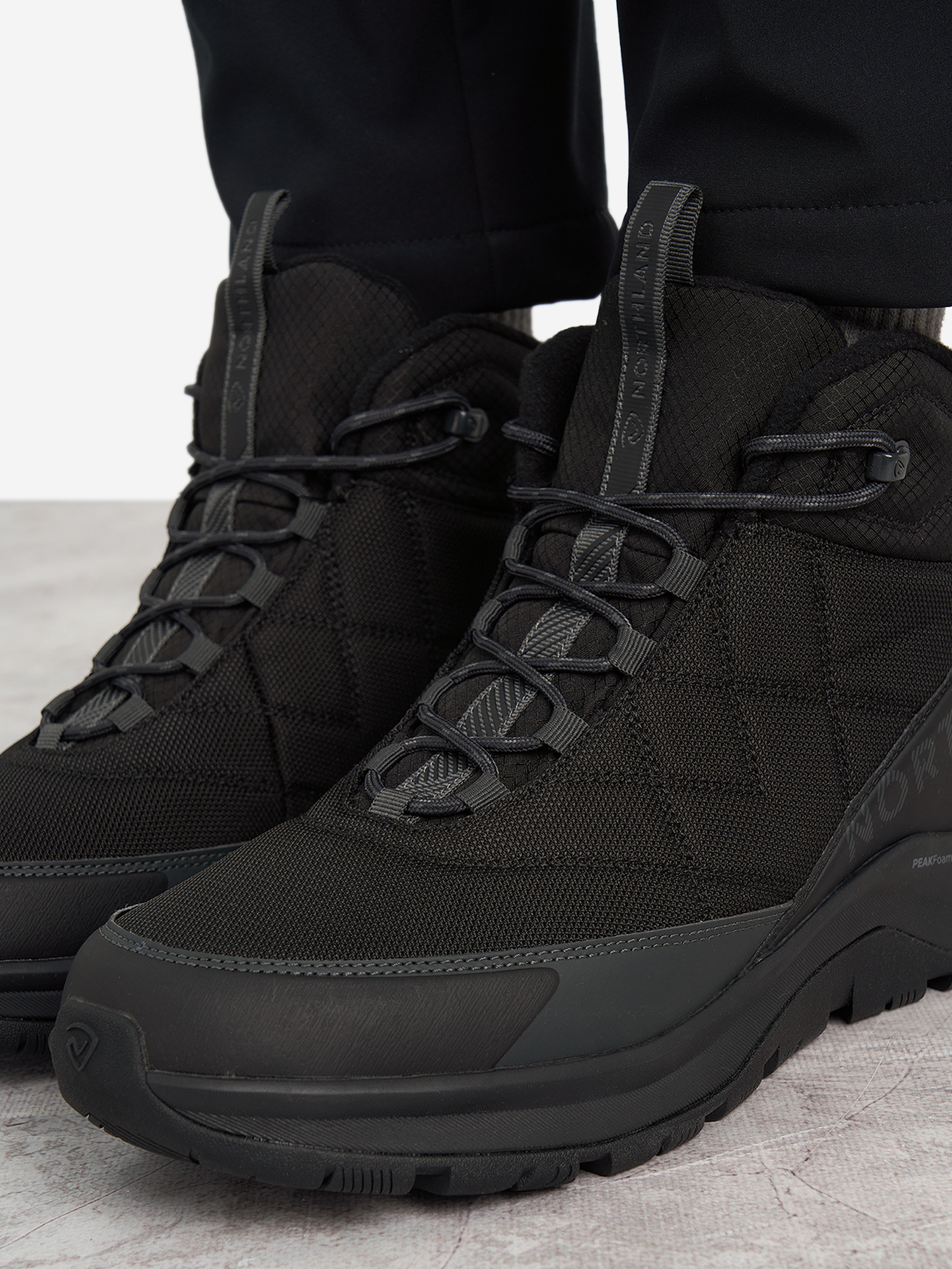 фото Ботинки утепленные мужские northland ramsau nylon, черный