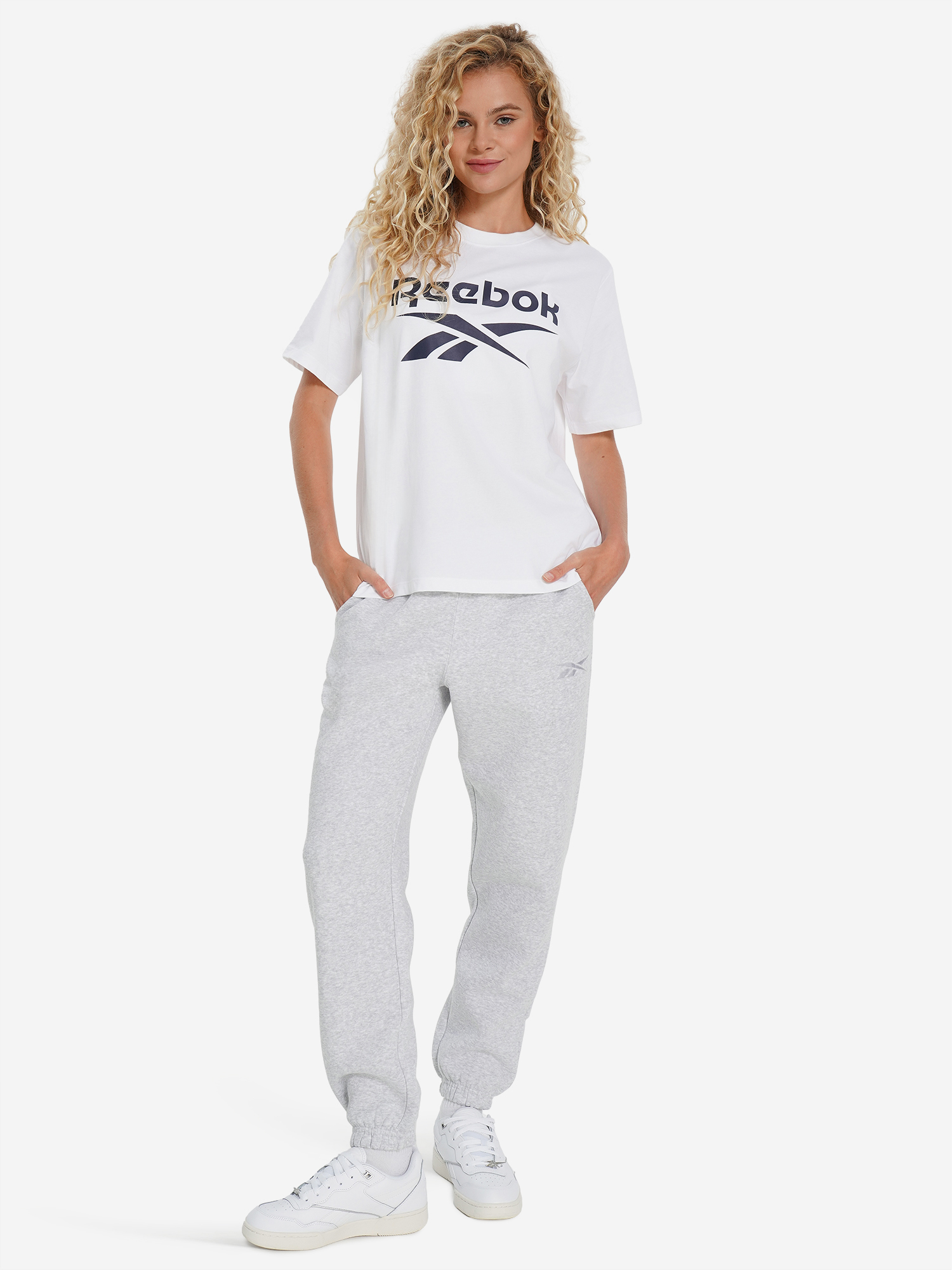 фото Брюки женские reebok amanda, серый