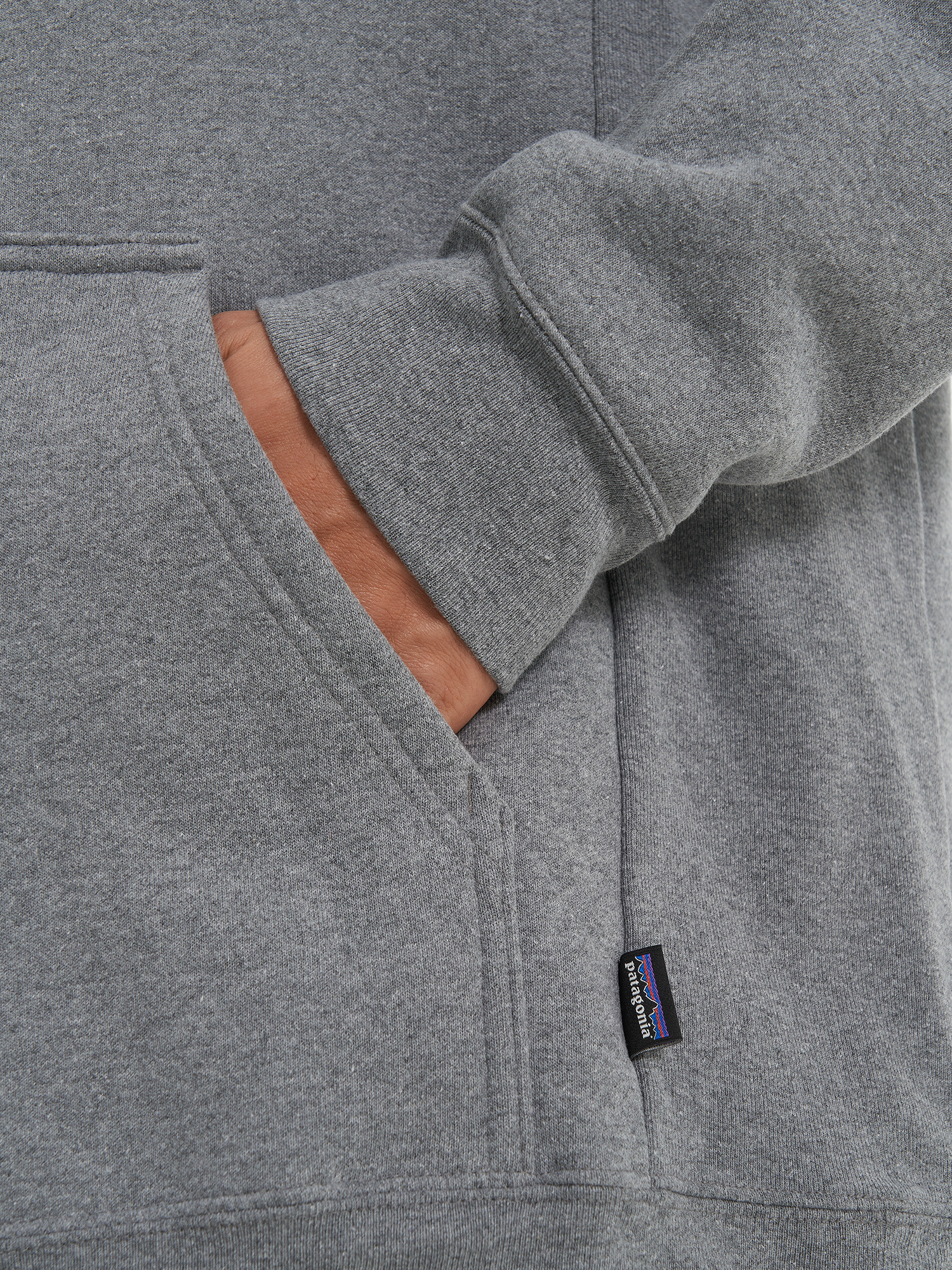 фото Худи мужское patagonia logo uprisal, серый