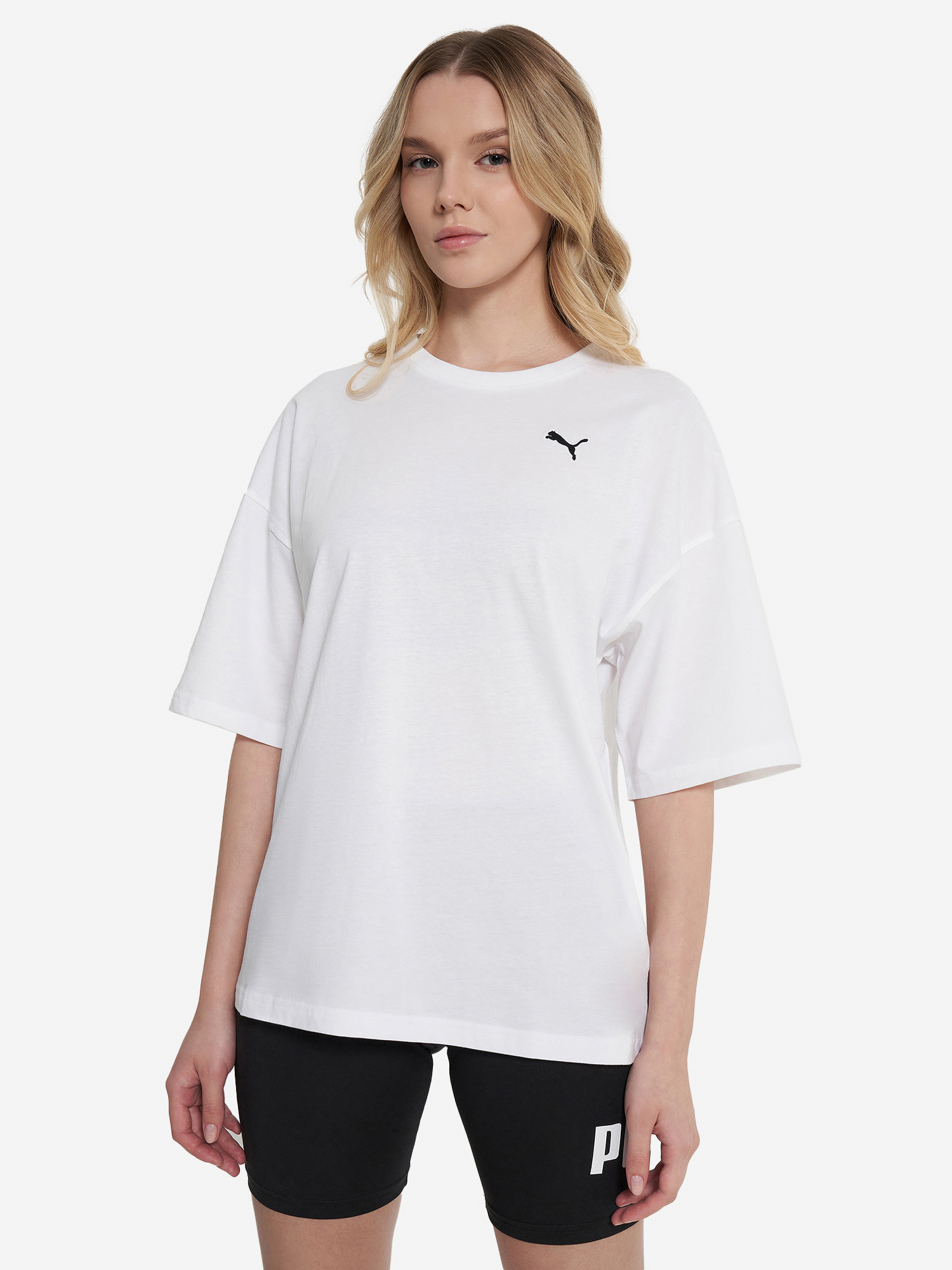 фото Футболка женская puma wardrobe ess, белый