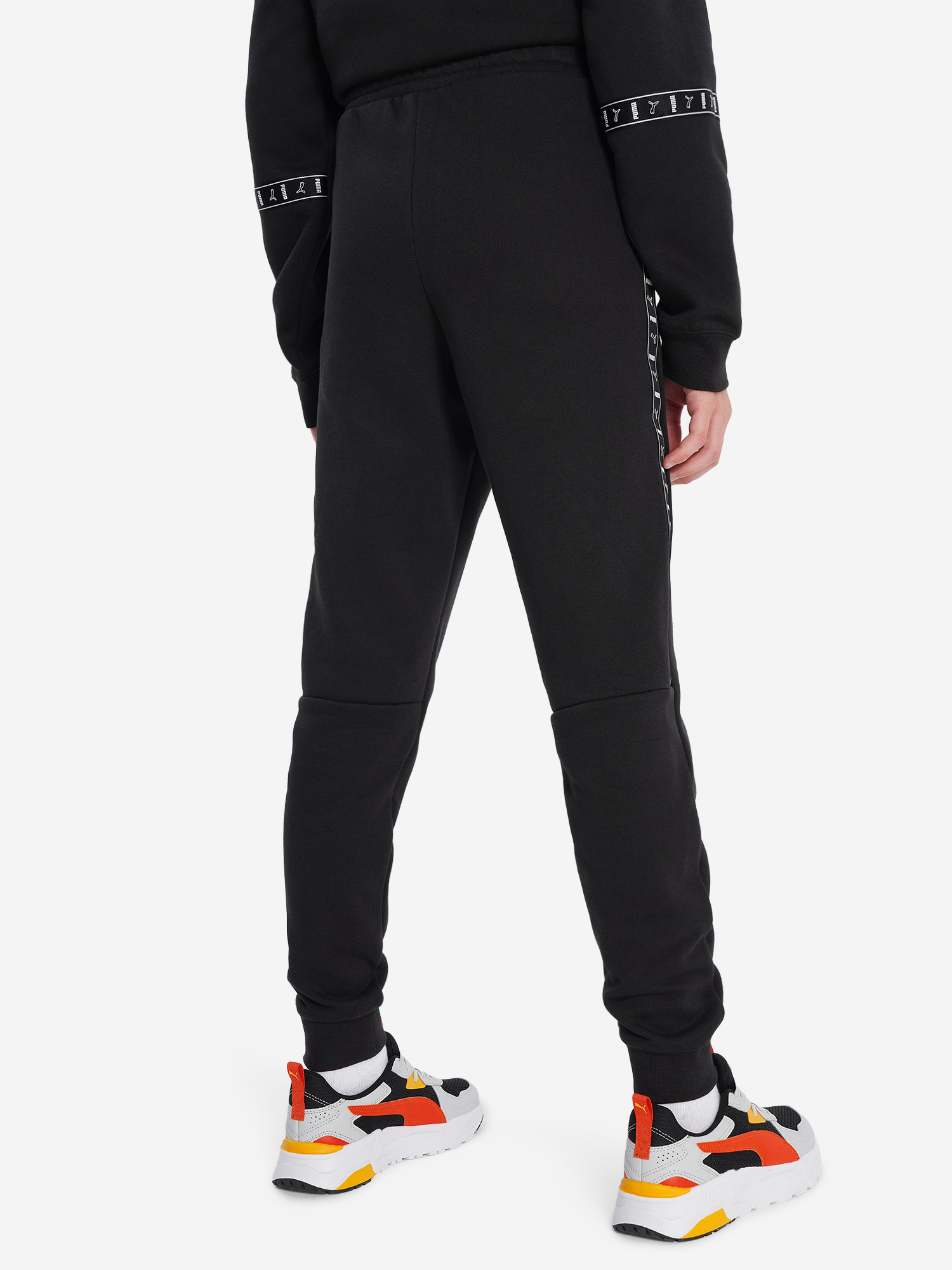 фото Брюки для мальчиков puma ess tape, черный