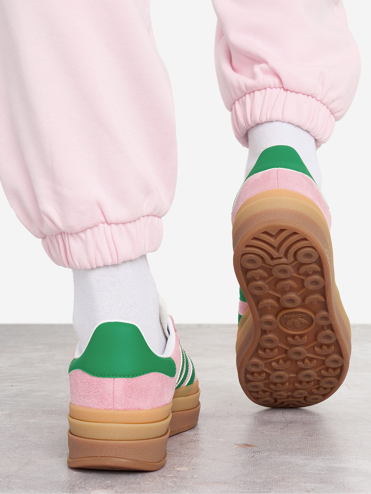 фото Кеды женские adidas gazelle bold, розовый