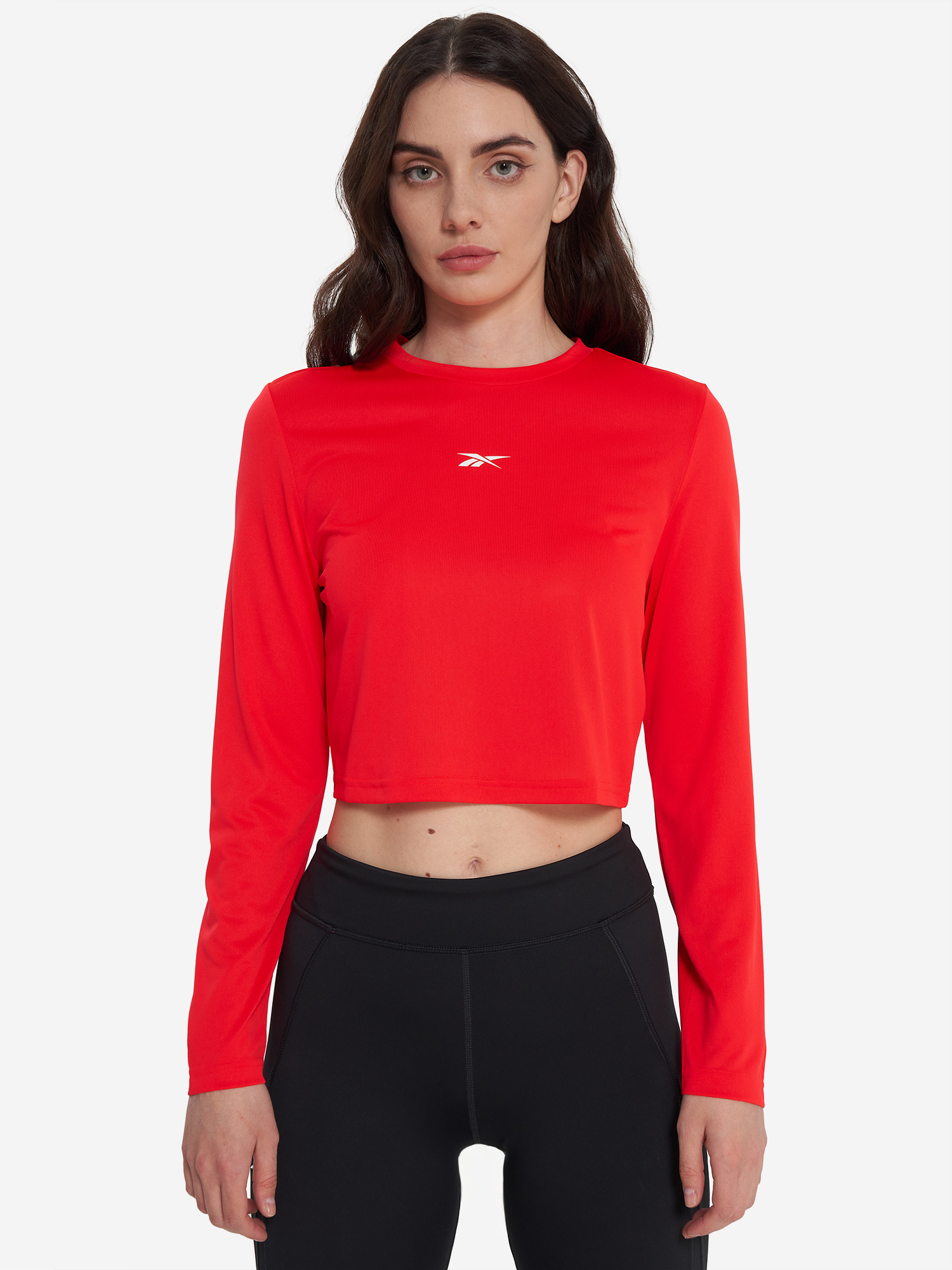 фото Лонгслив женский reebok paige core, красный
