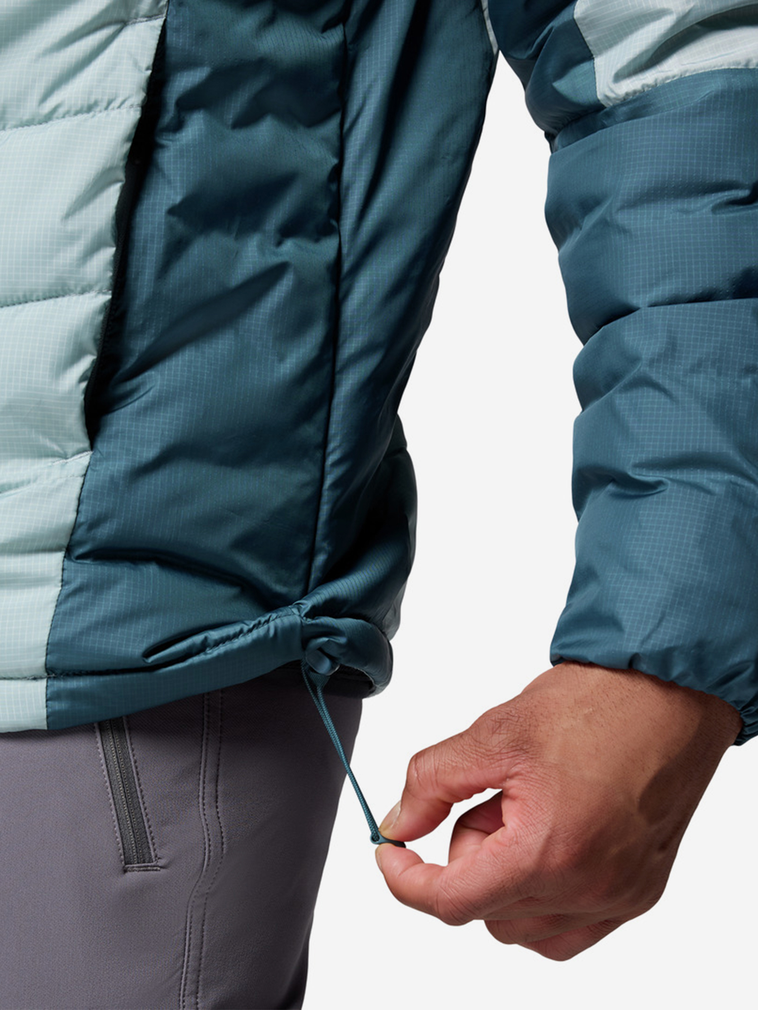 фото Куртка утепленная мужская columbia labyrinth loop ii hooded jacket, голубой
