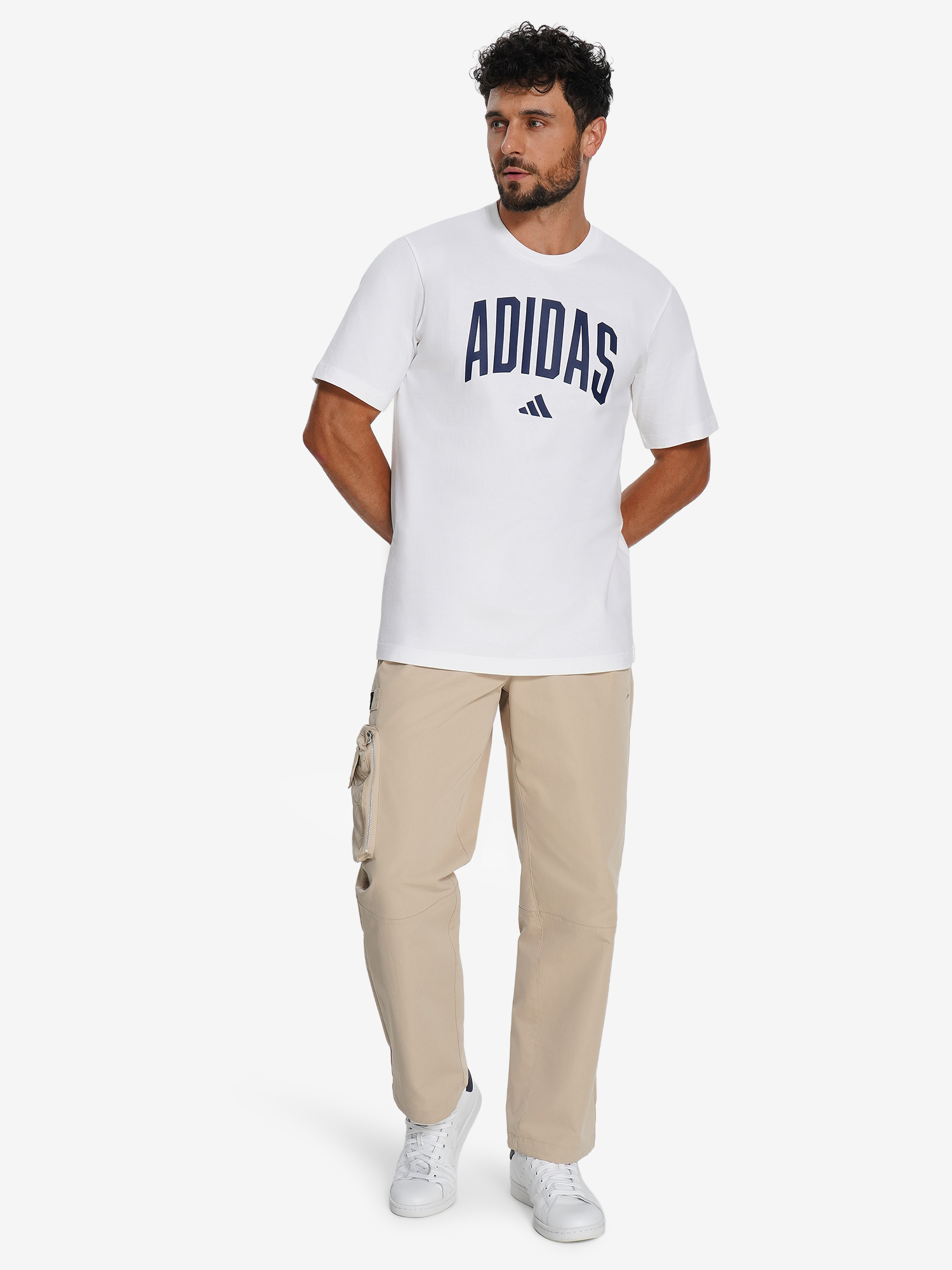 фото Футболка мужская adidas collegiate, белый