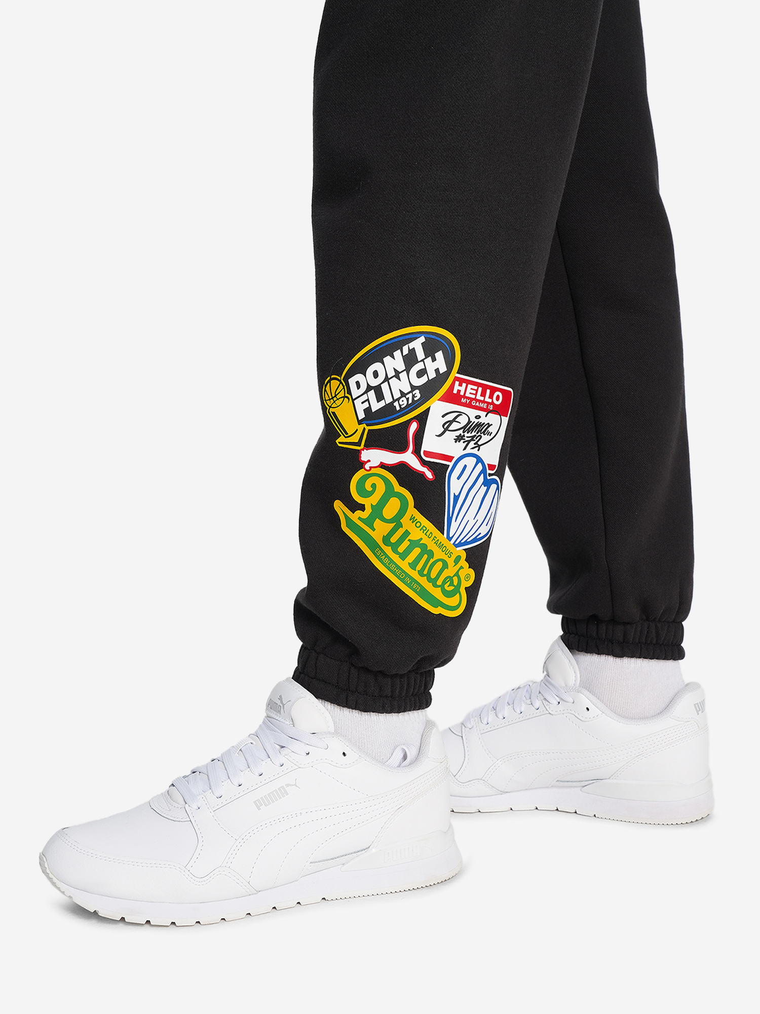 фото Брюки для мальчиков puma basketball hooperhotline, черный