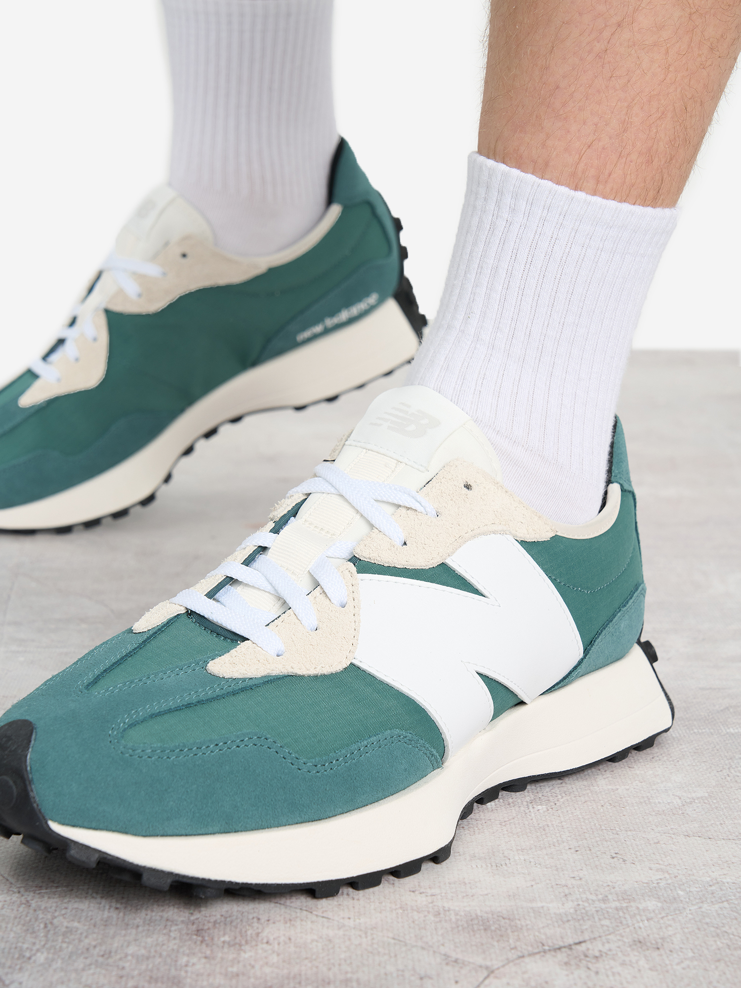 фото Кроссовки мужские new balance 327, зеленый