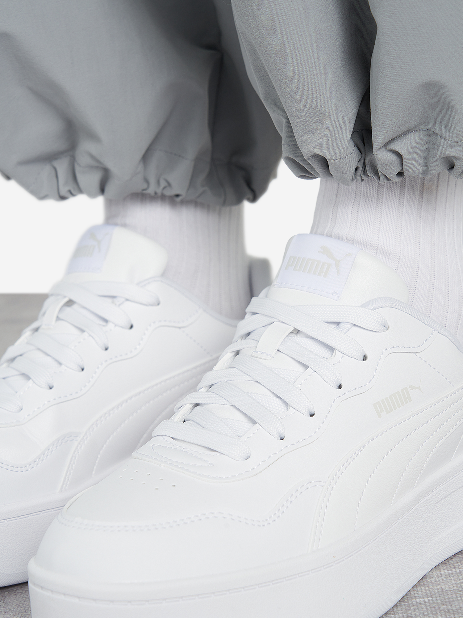 фото Кроссовки женские puma court lally skye, белый