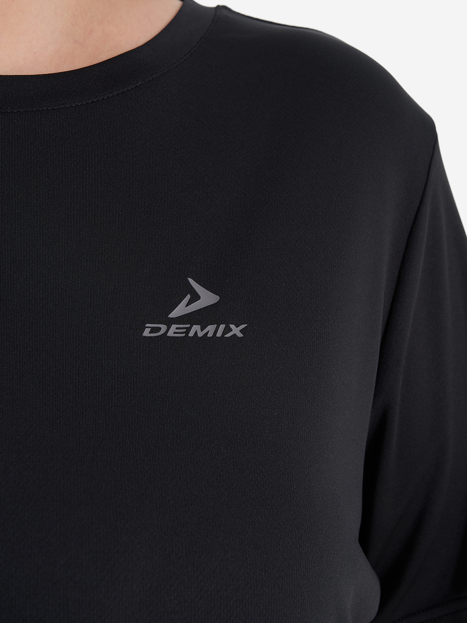 фото Футболка женская demix, plus size, черный