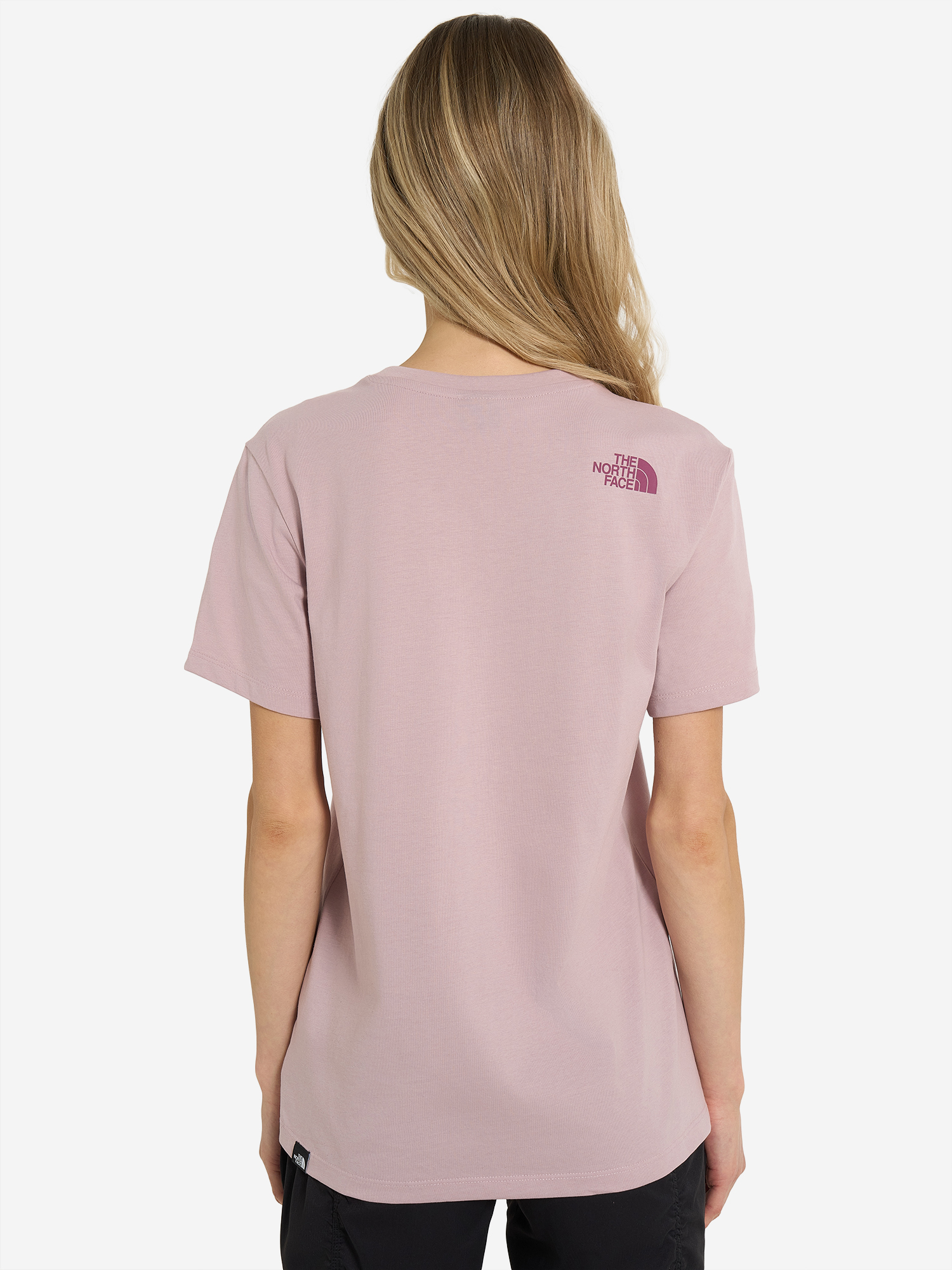 фото Футболка женская the north face easy, розовый