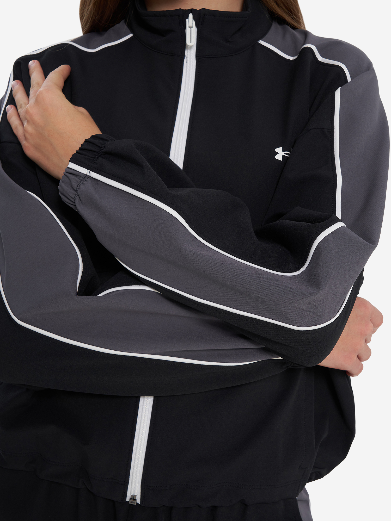 фото Ветровка женская under armour rival, черный