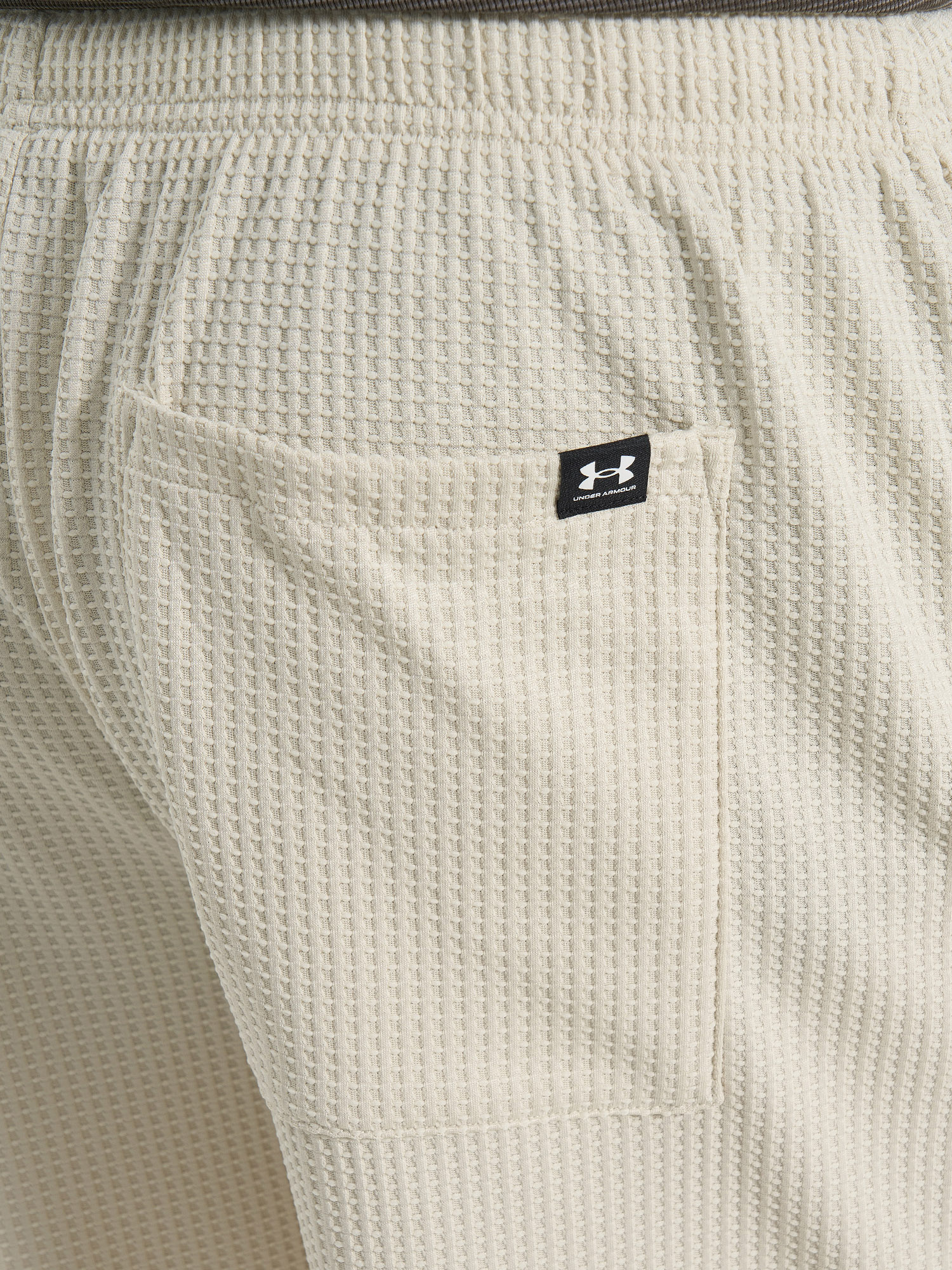 фото Шорты мужские under armour rival waffle, бежевый