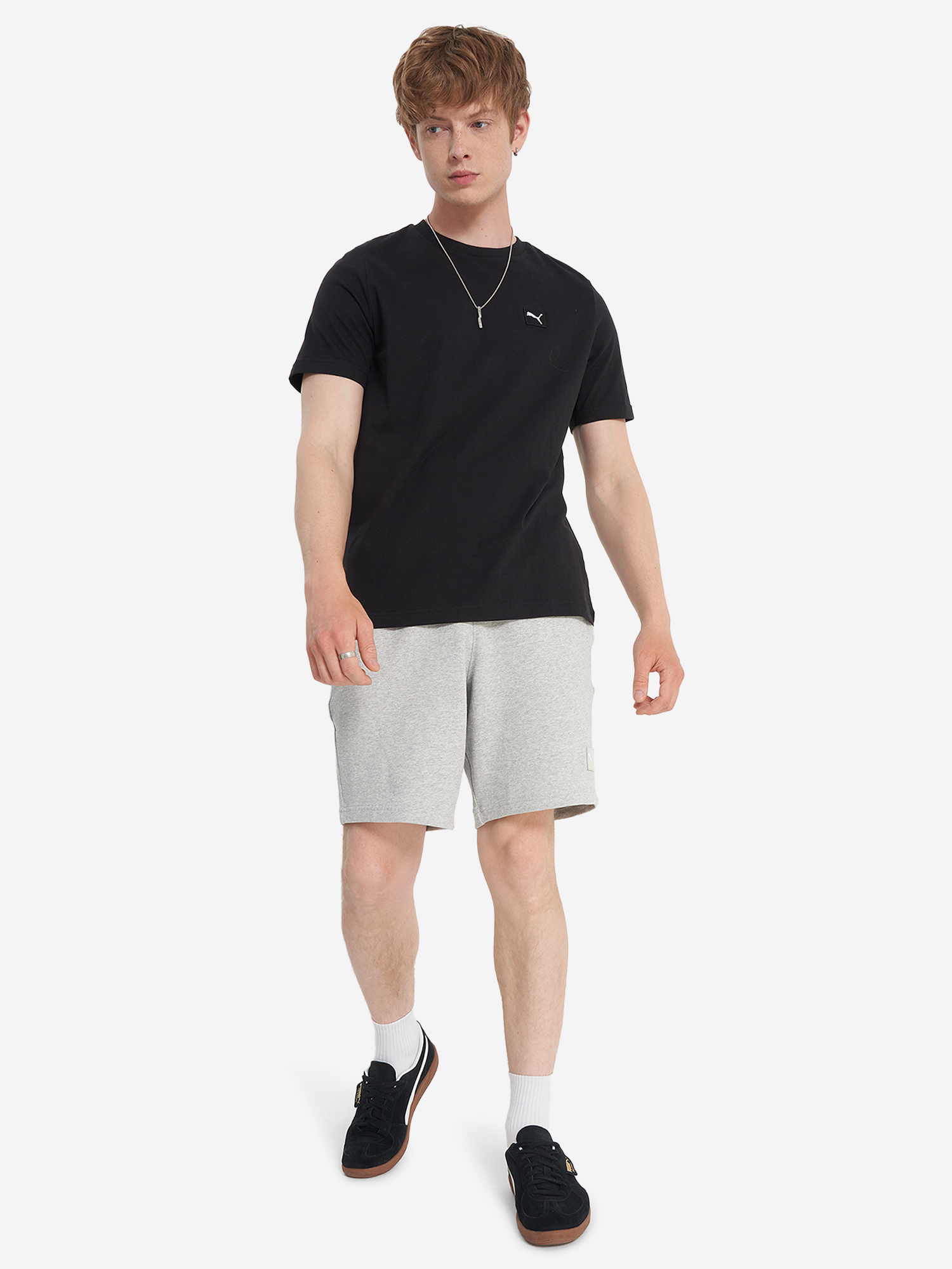 фото Футболка мужская puma ess elevated, черный