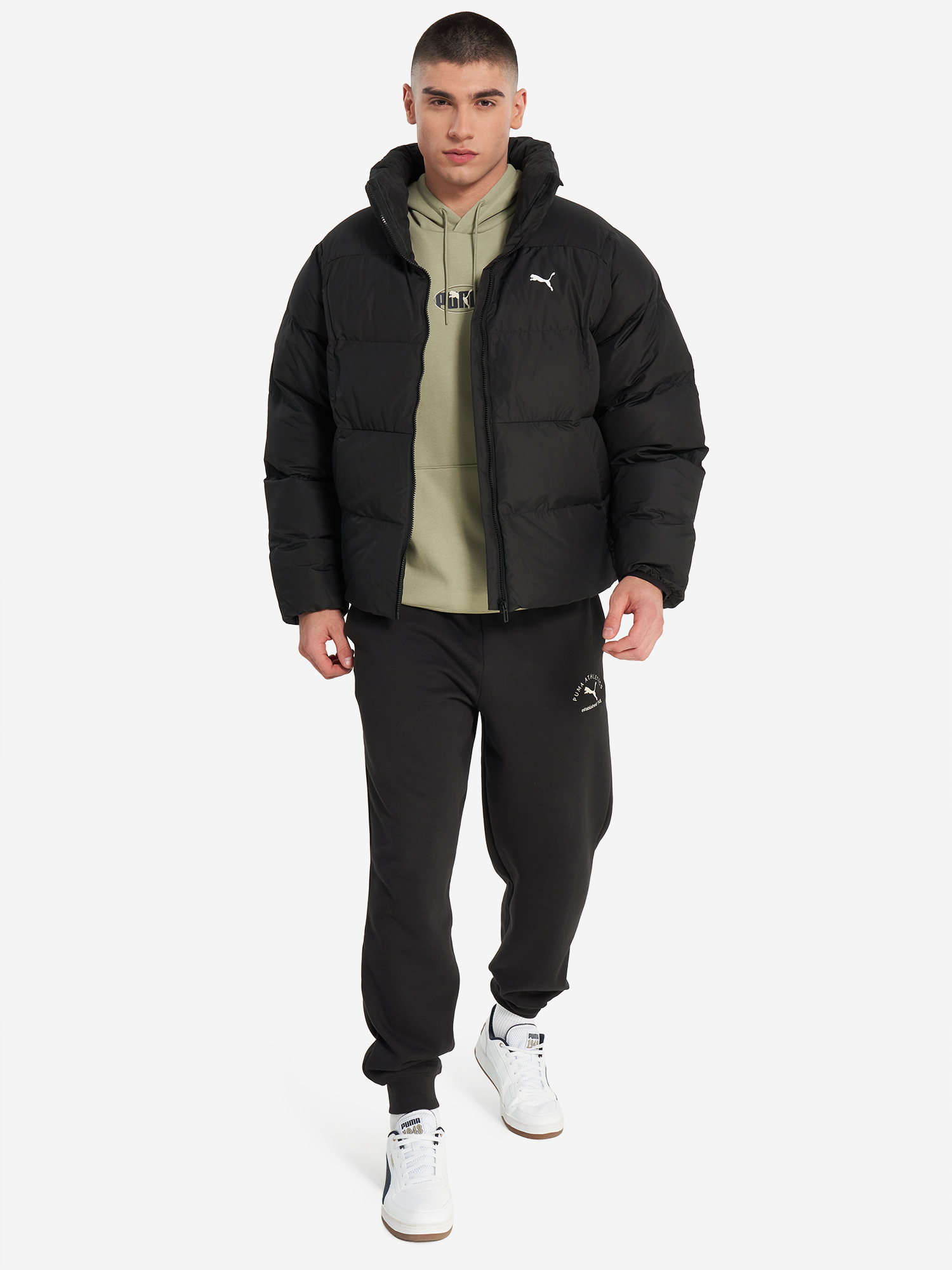 фото Пуховик мужской puma ess, черный