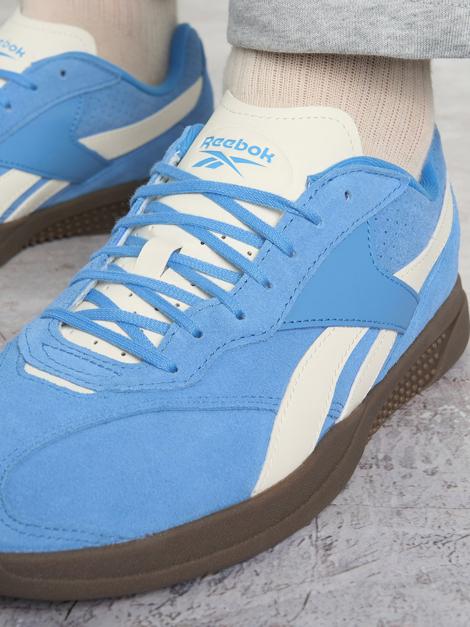 фото Кеды мужские reebok hammer street, голубой