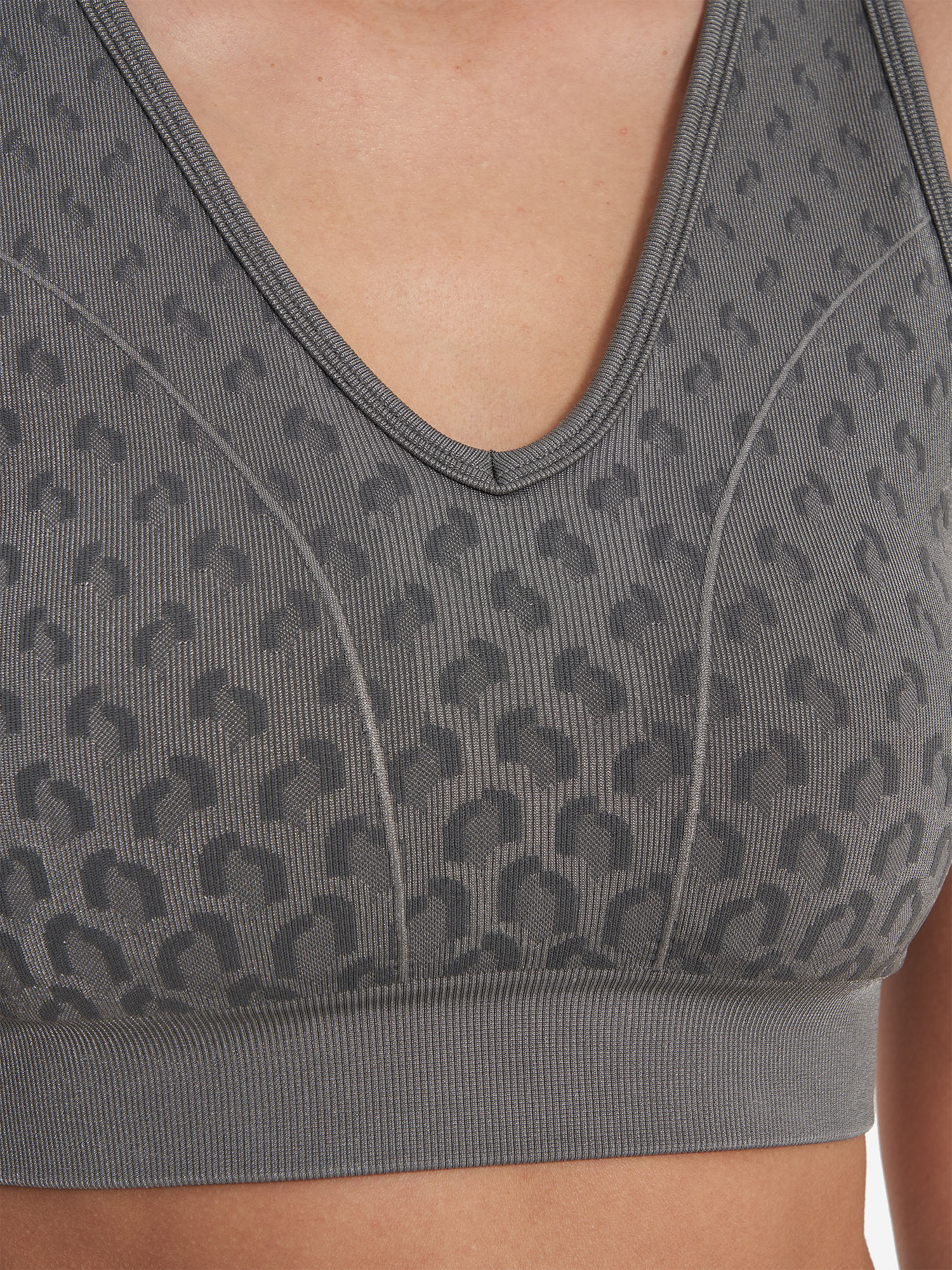 фото Топ бра спортивный demix highflow seamless longline, серый
