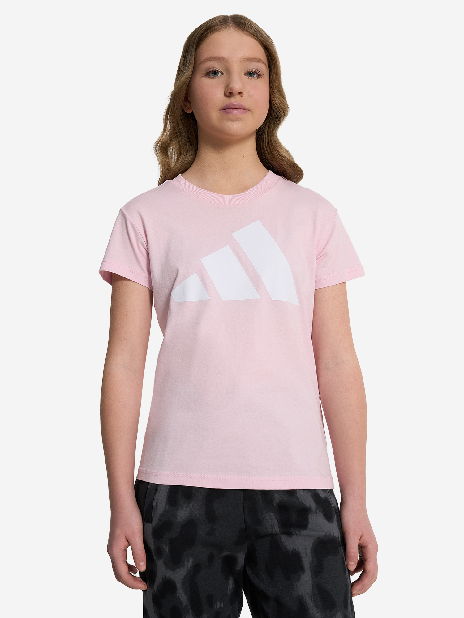фото Футболка для девочек adidas, розовый