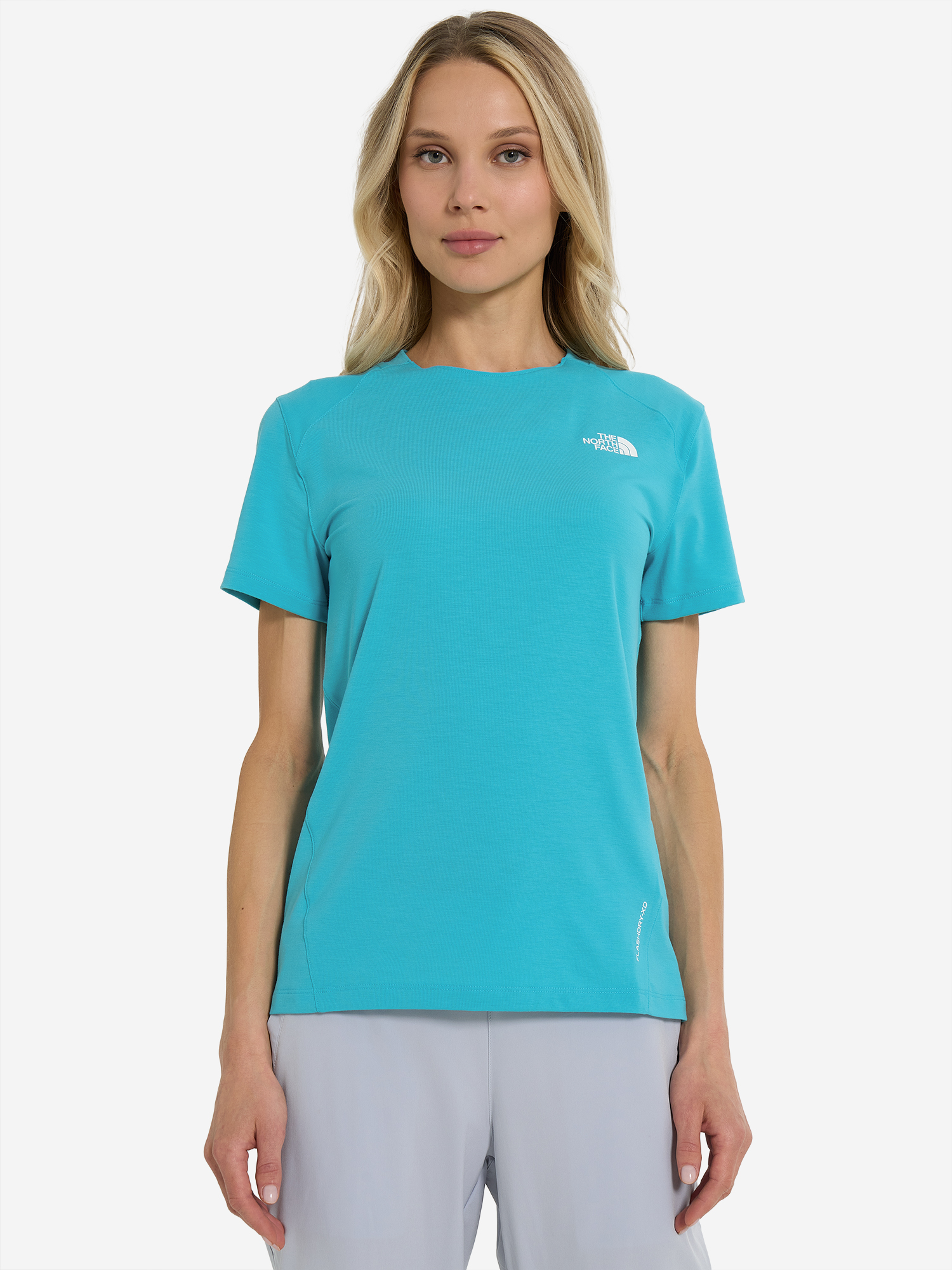 фото Футболка женская the north face lightning alpine, голубой