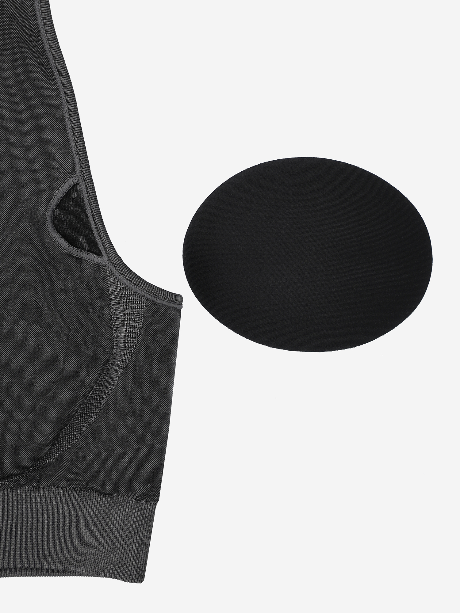 фото Топ бра спортивный demix highflow seamless longline, серый