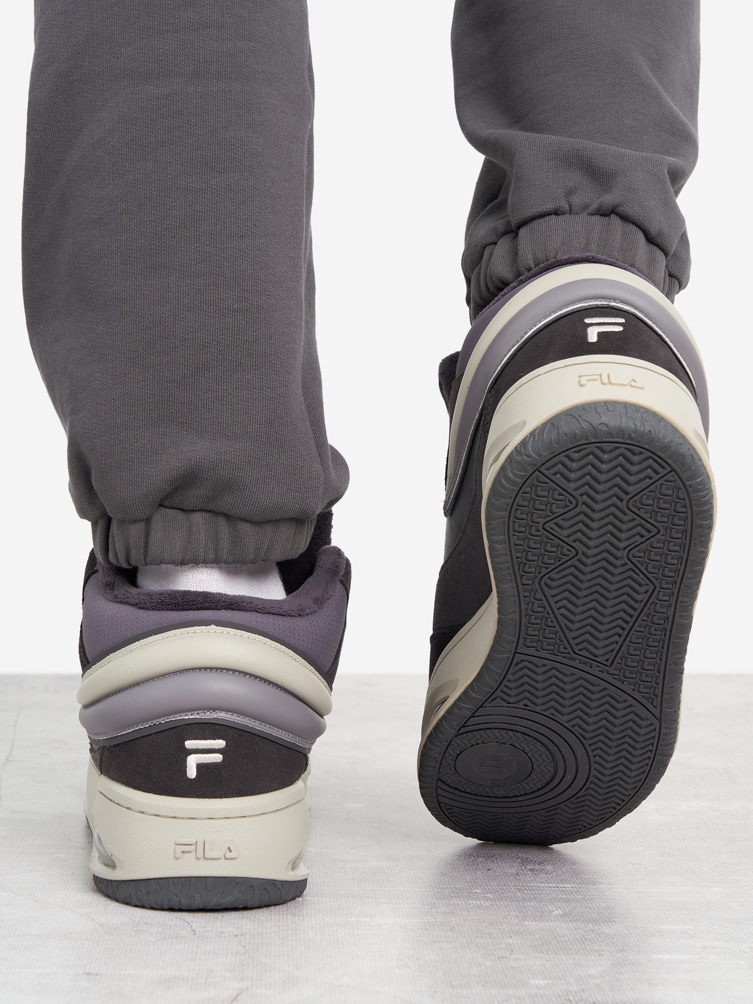 фото Кеды утепленные женские fila rhyme, фиолетовый