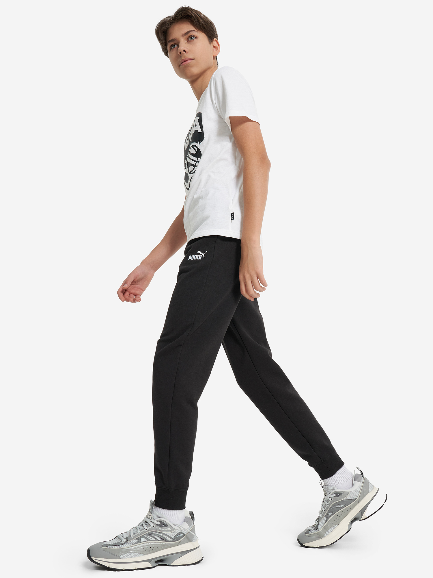 фото Брюки для мальчиков puma no. 1 logo, черный