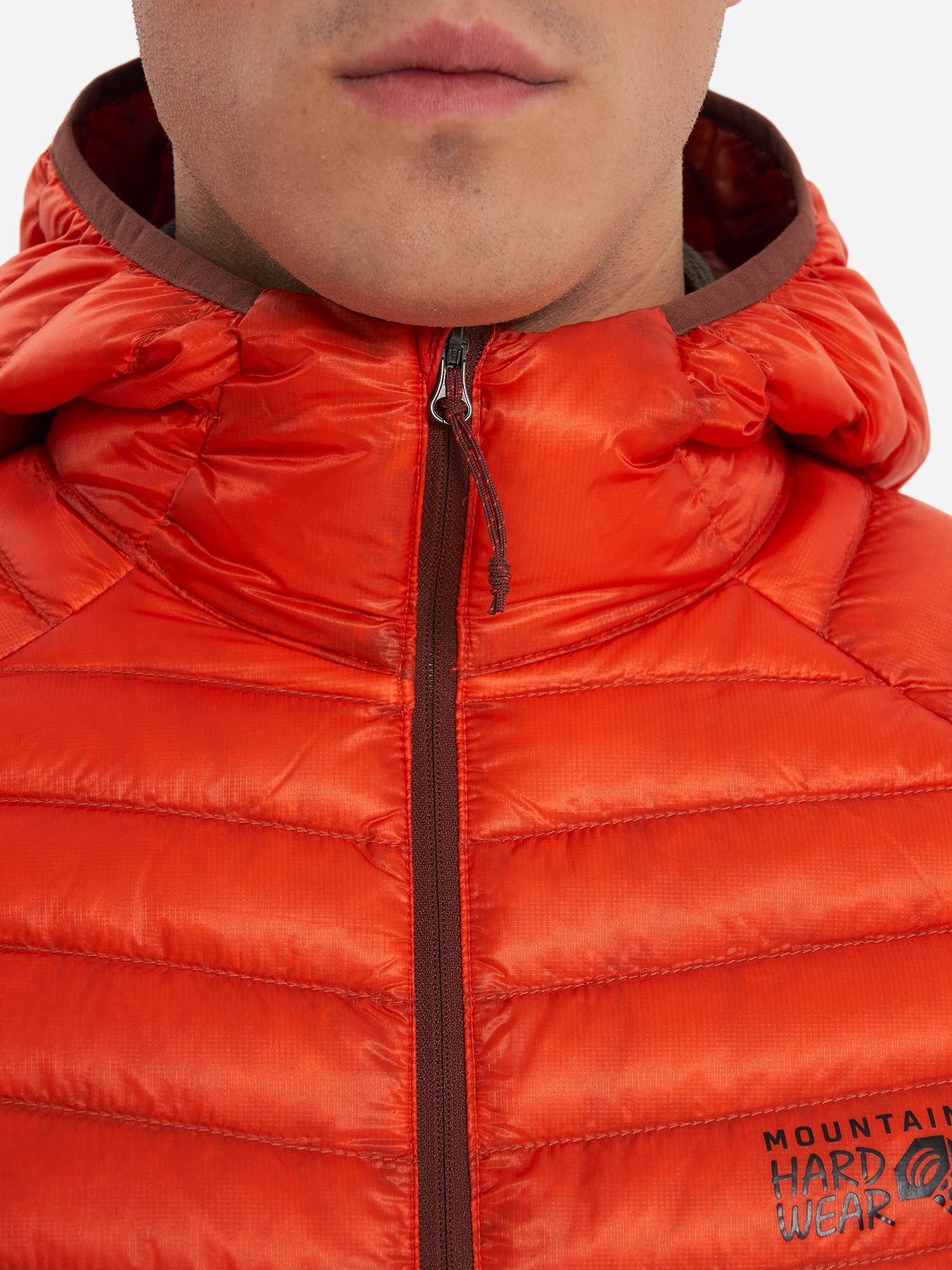фото Пуховик мужской mountain hardwear ghost whisperer, оранжевый
